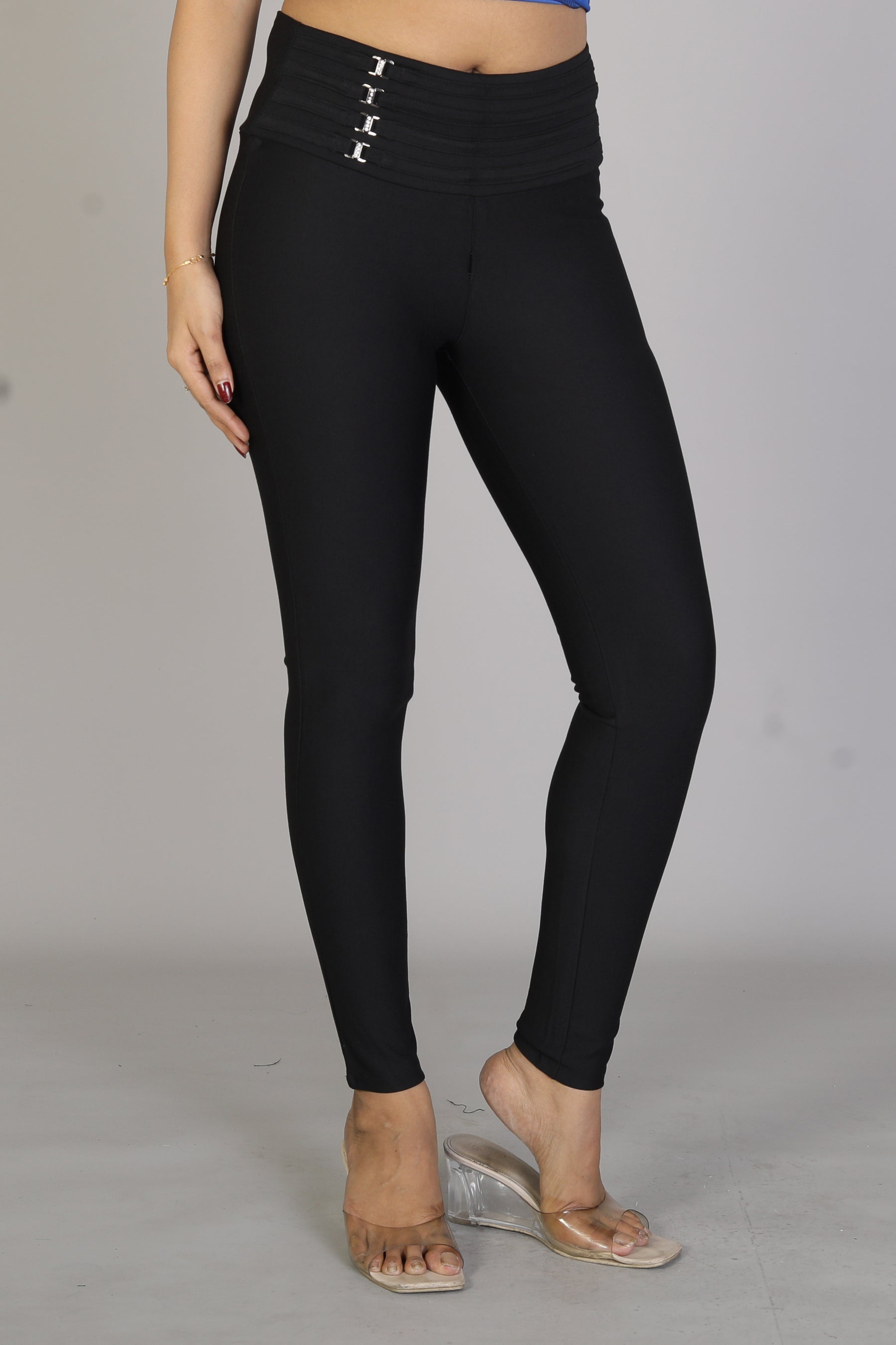 Women's Designer Black Jeggings - Keya Seth Exclusive