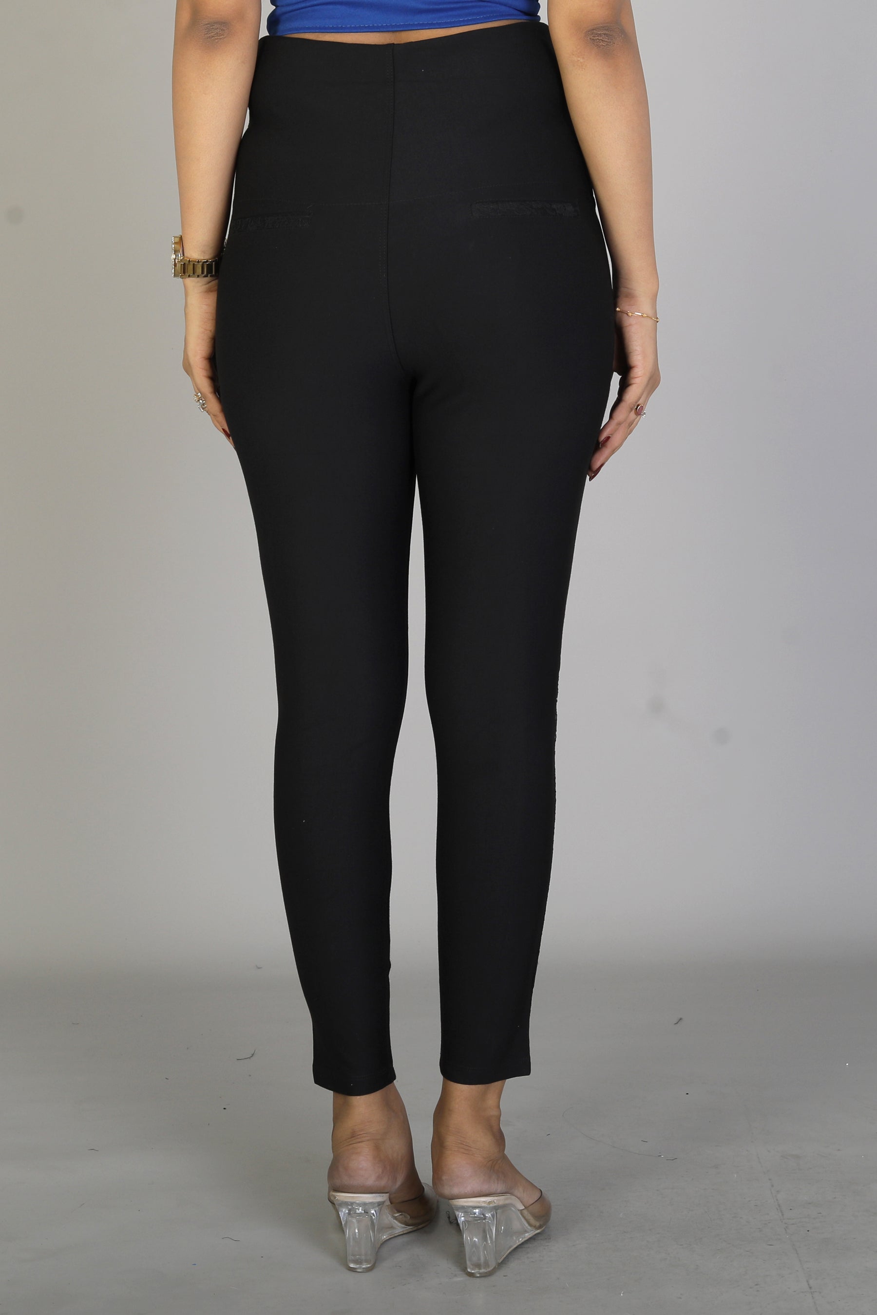 Women's Designer Black Jeggings - Keya Seth Exclusive