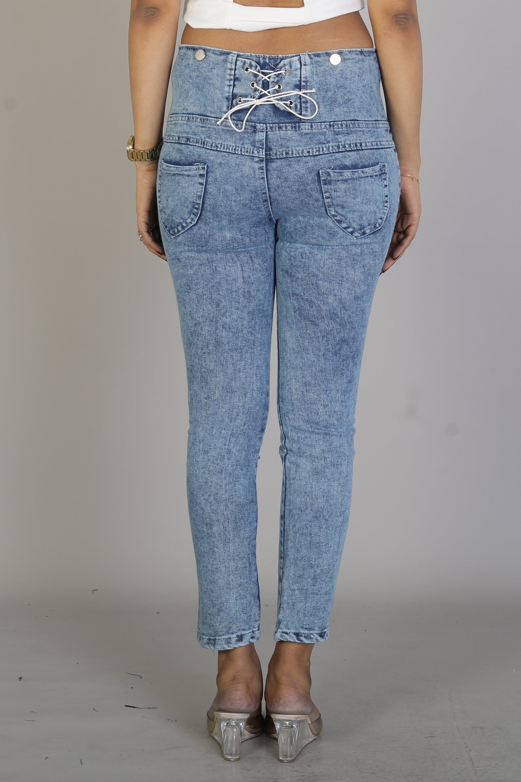 Women's Shaded Blue Jeggings - Keya Seth Exclusive
