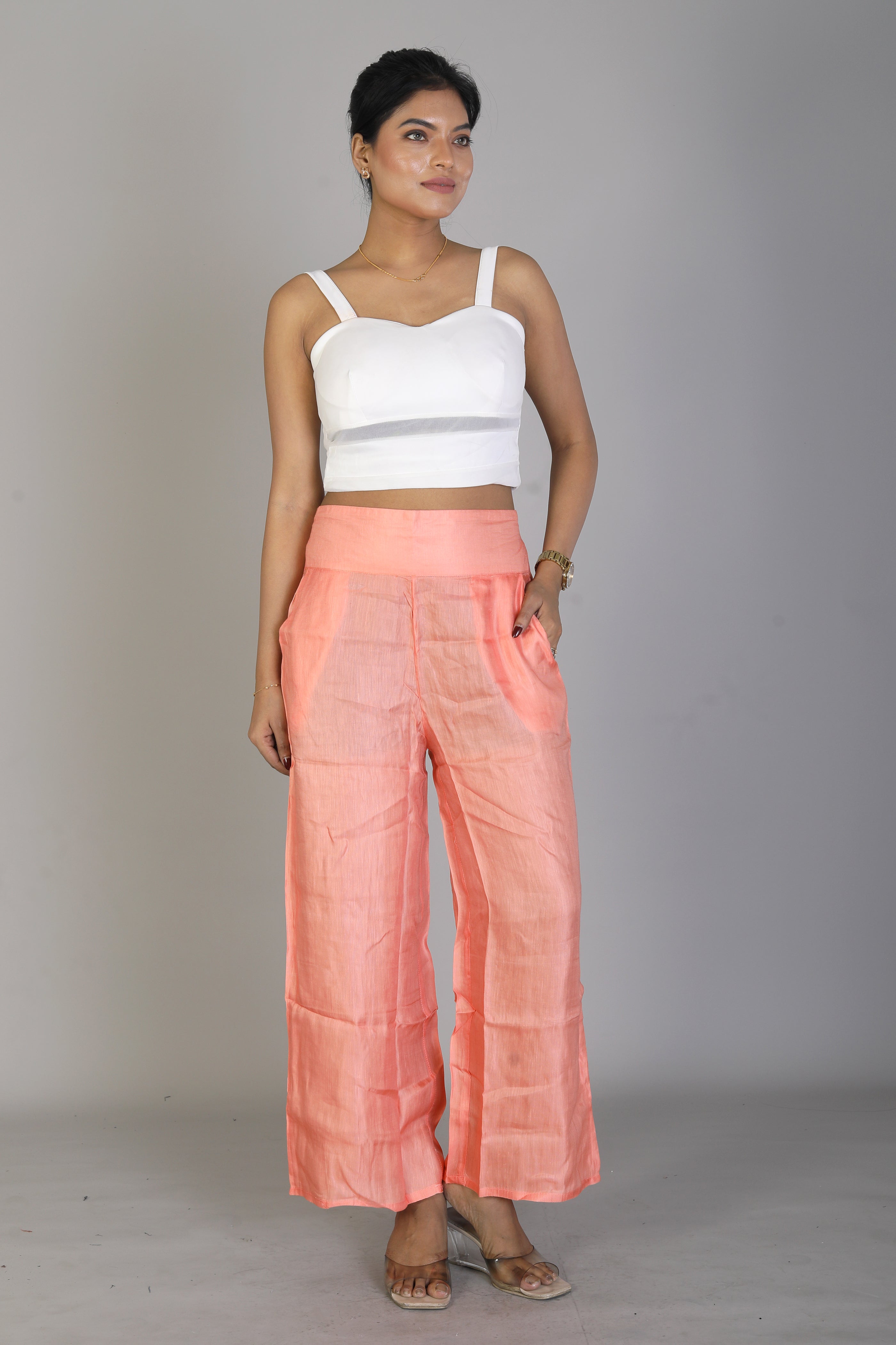 Women’s Peach Palazzo - Keya Seth Exclusive