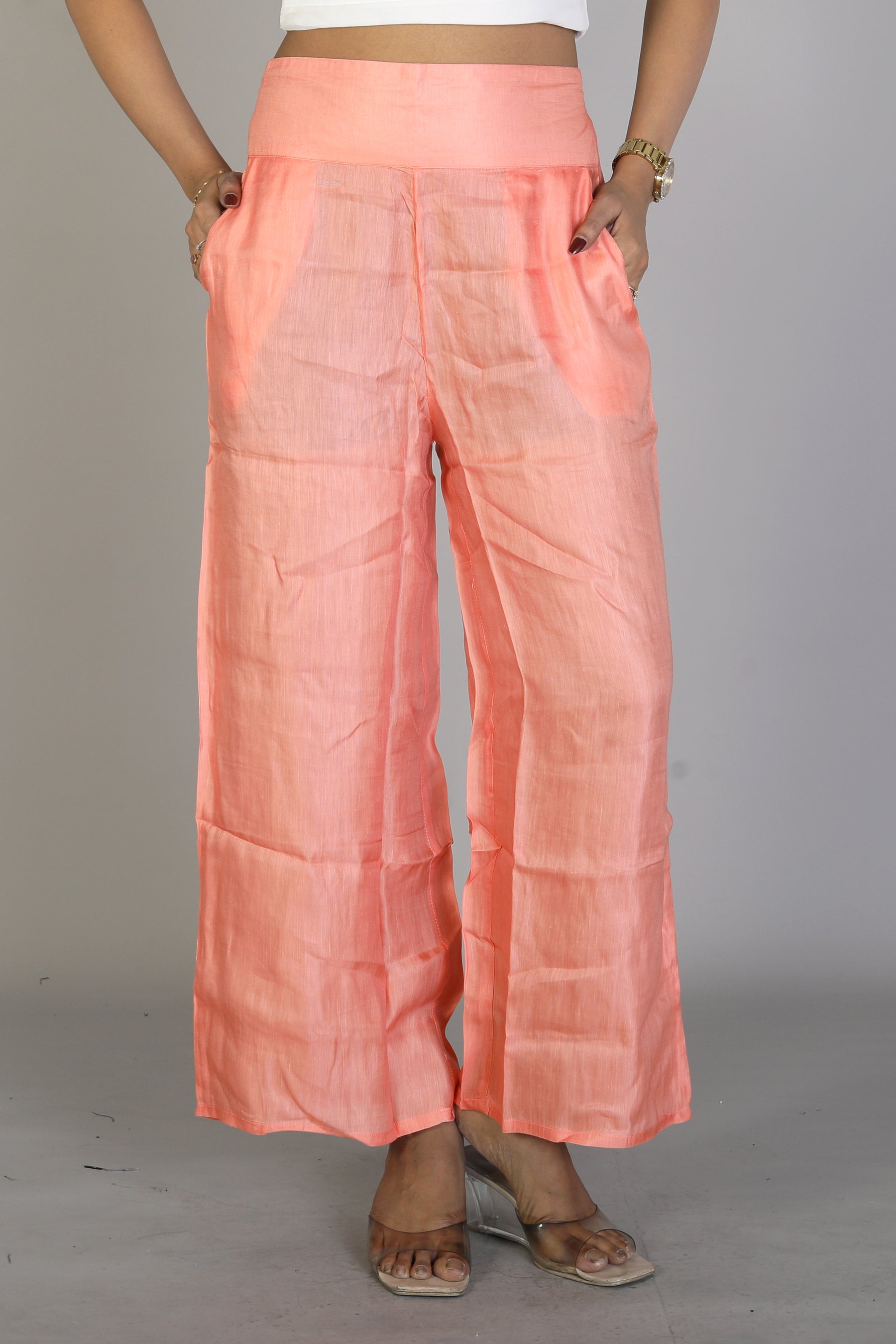Women’s Peach Palazzo - Keya Seth Exclusive