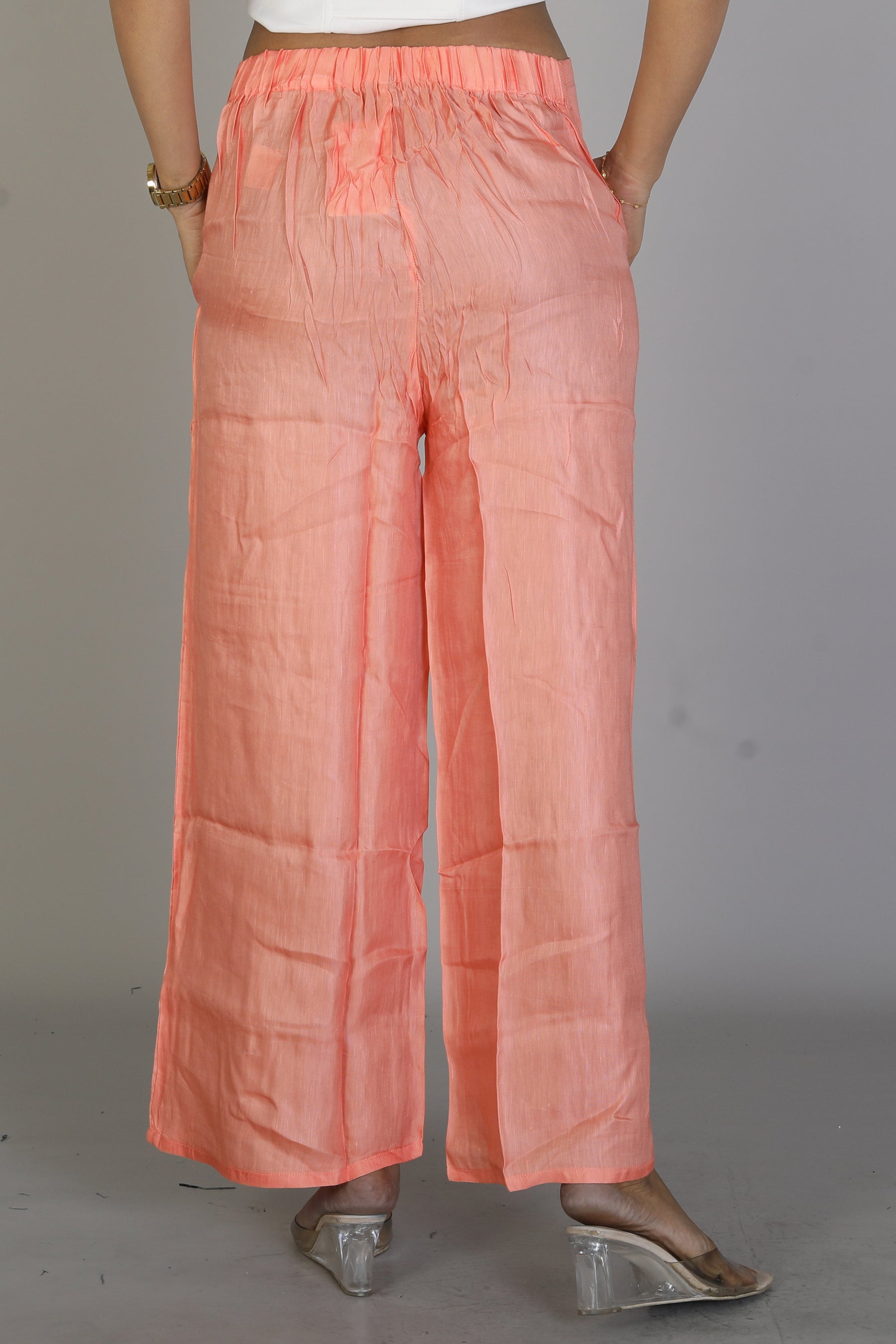 Women’s Peach Palazzo - Keya Seth Exclusive