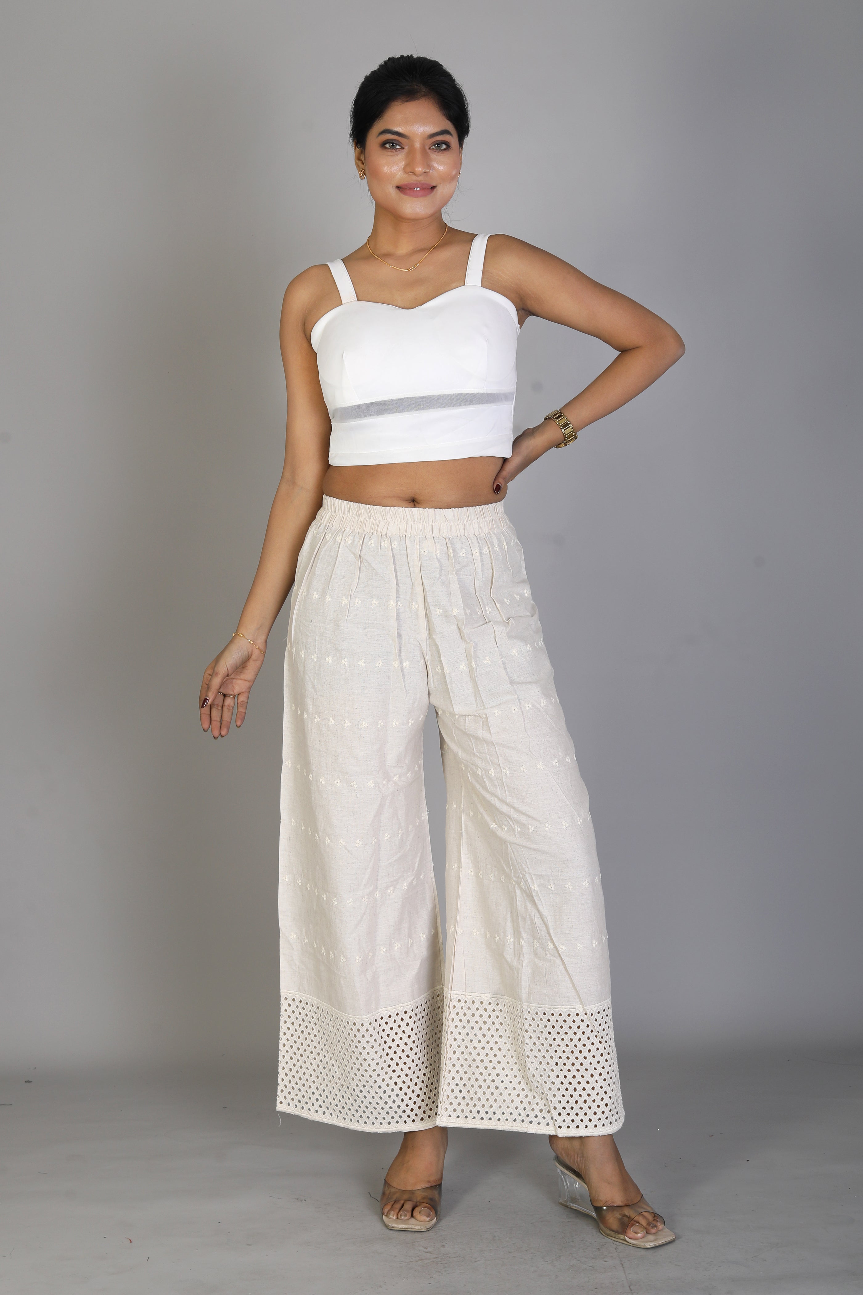 Women’s White Palazzo - Keya Seth Exclusive