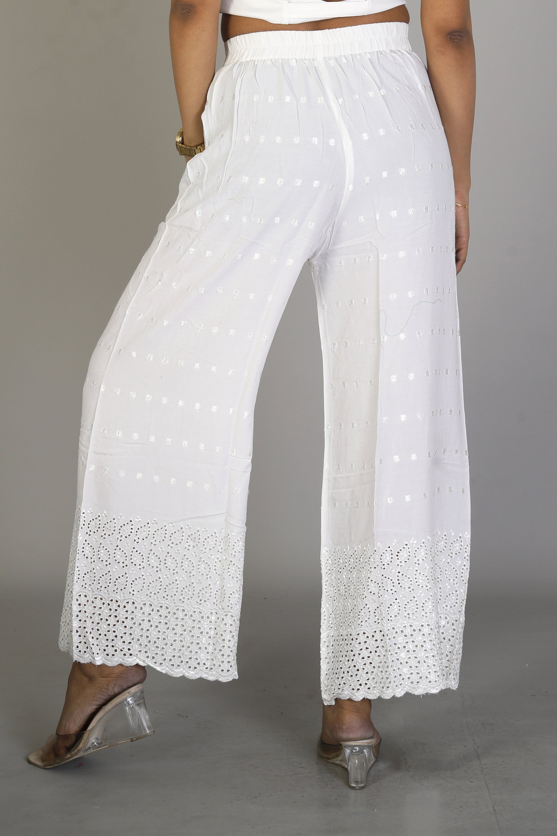 Women’s Stylish White Palazzo - Keya Seth Exclusive