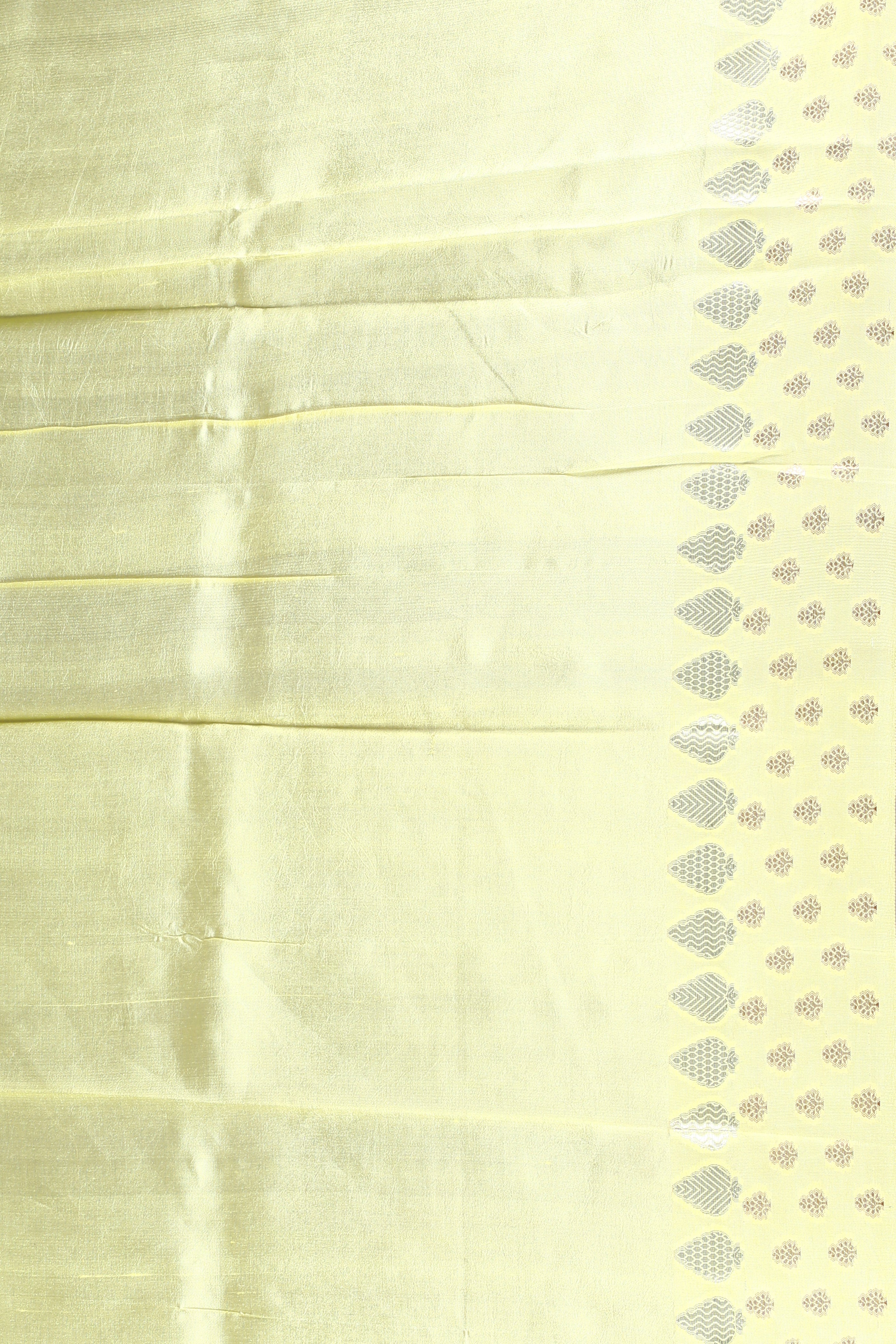 Lemon Yellow Pure Tissue Saree