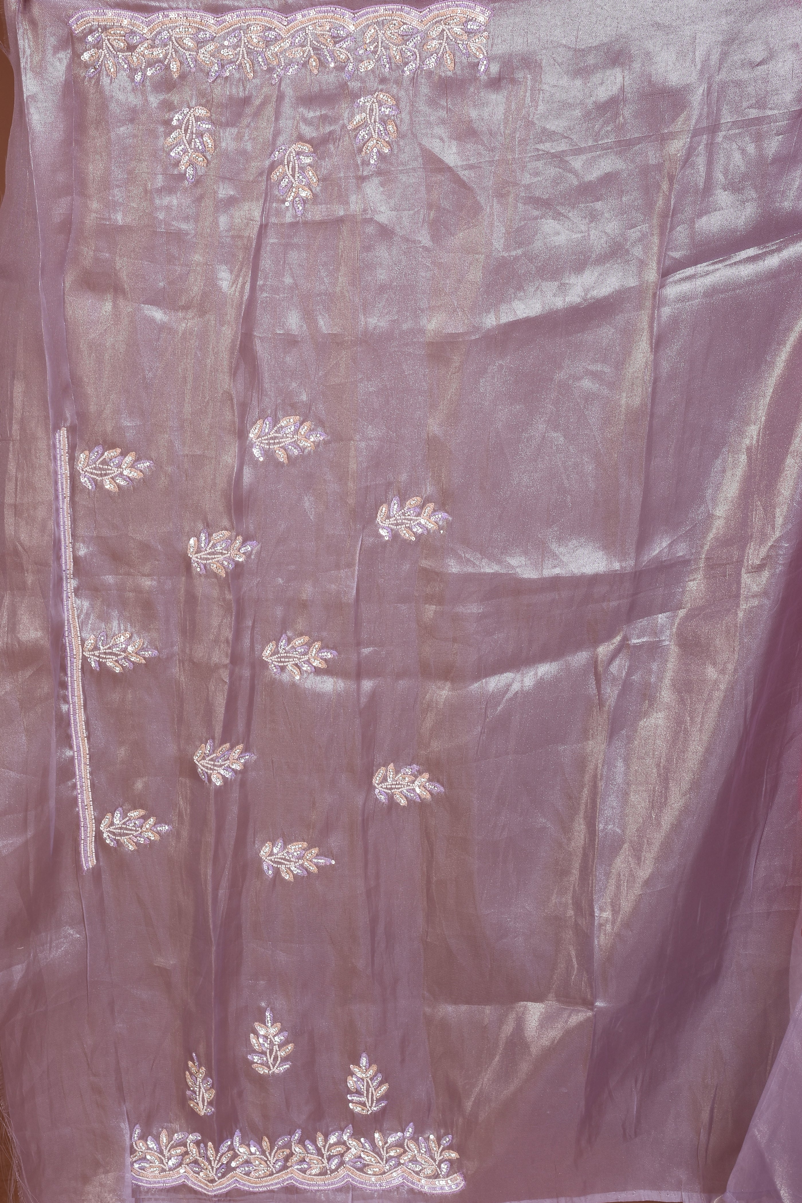 Mauve Pure Organza Saree - Keya Seth Exclusive