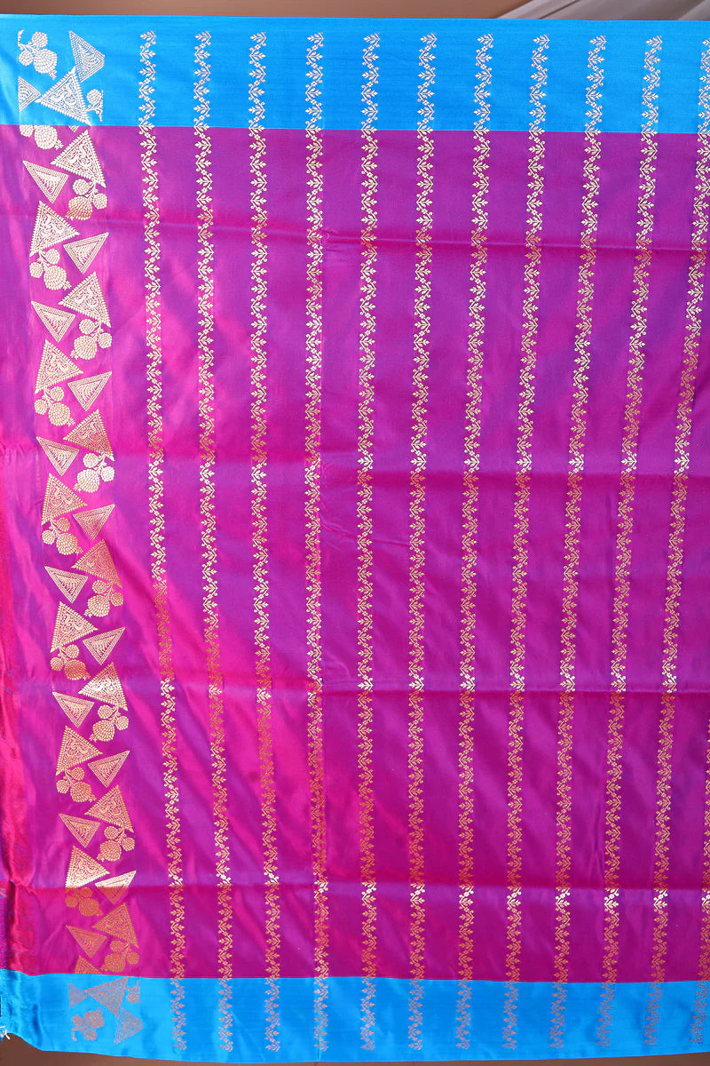 Purple Blended Mashru Silk - Keya Seth Exclusive
