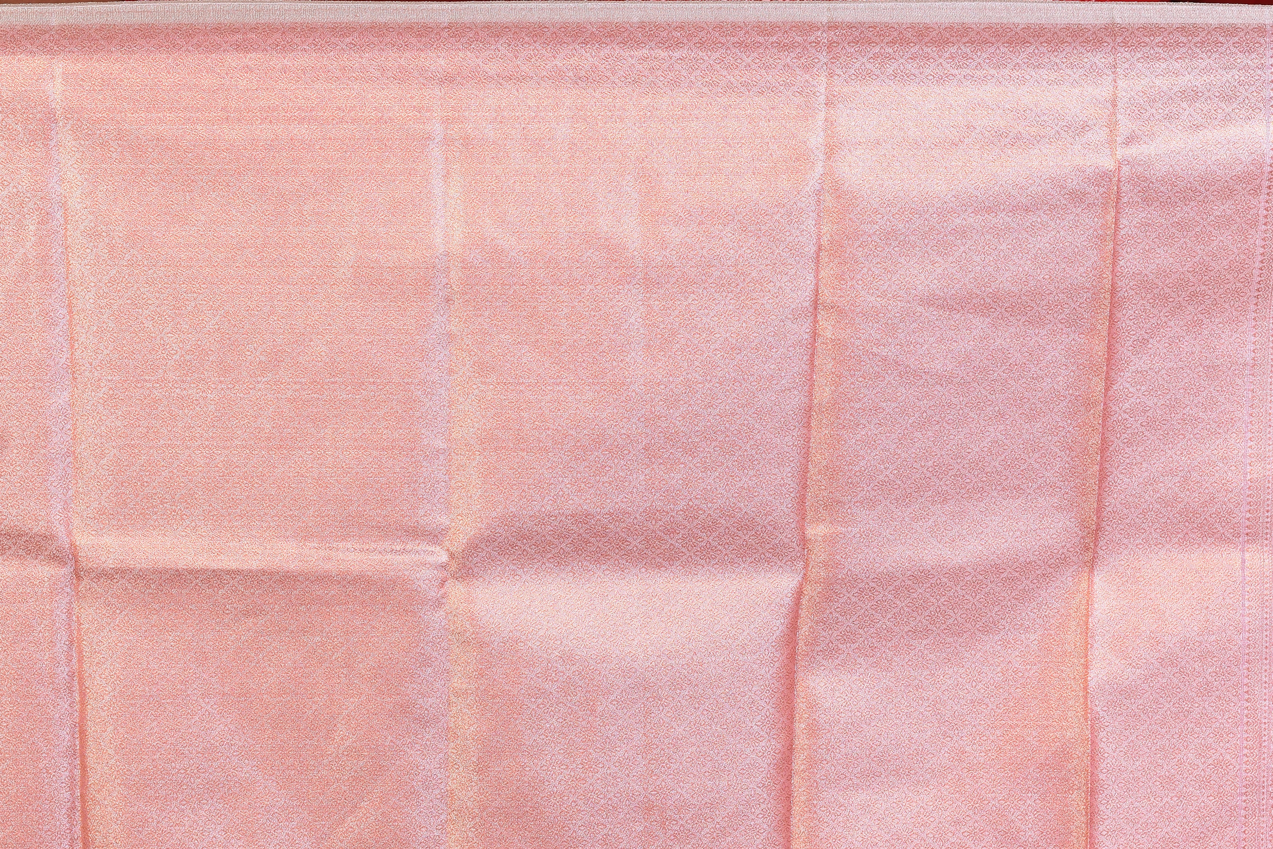 Peach Blended Crushed Tissue Saree - Keya Seth Exclusive