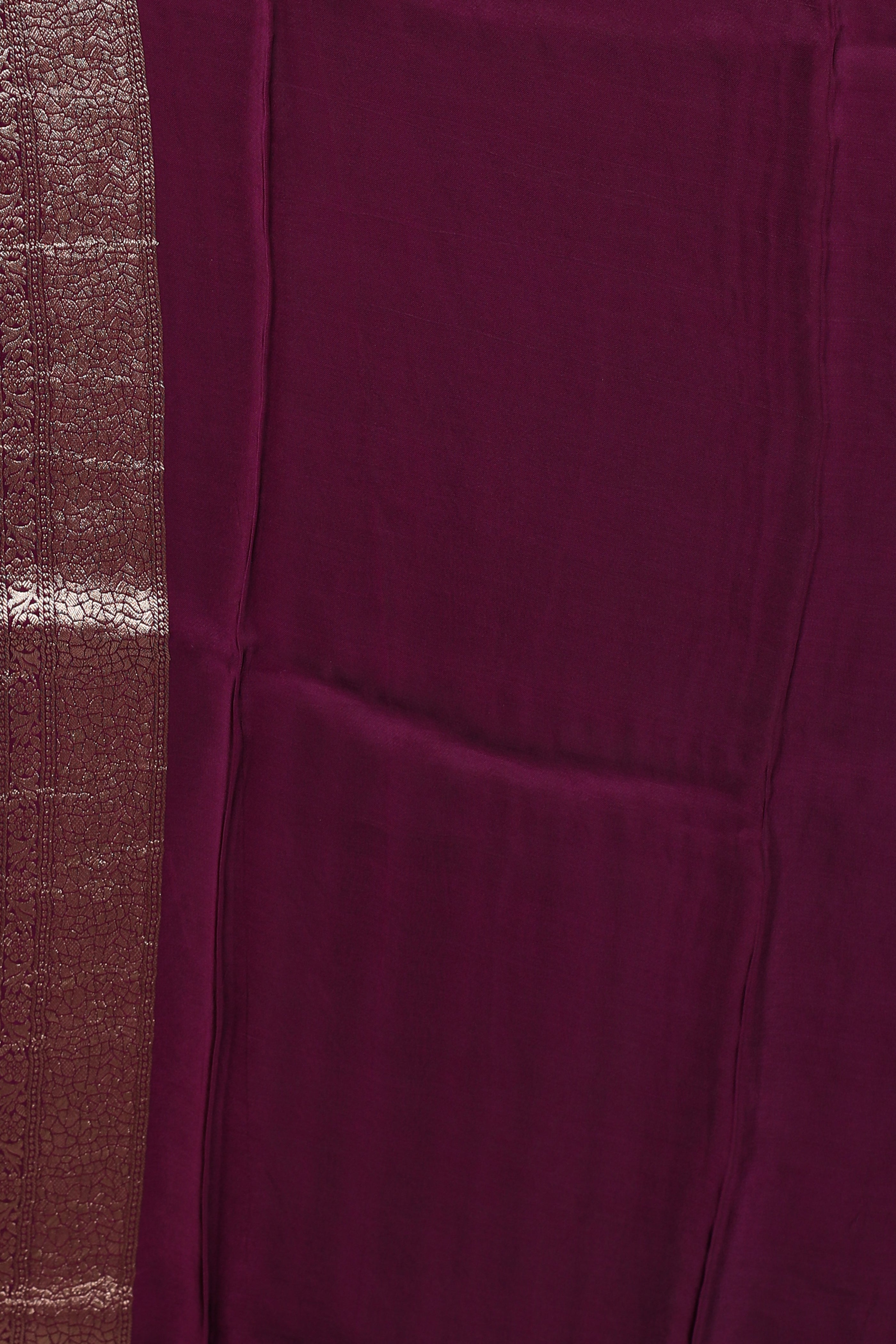 Purple Blended Satin Silk Saree