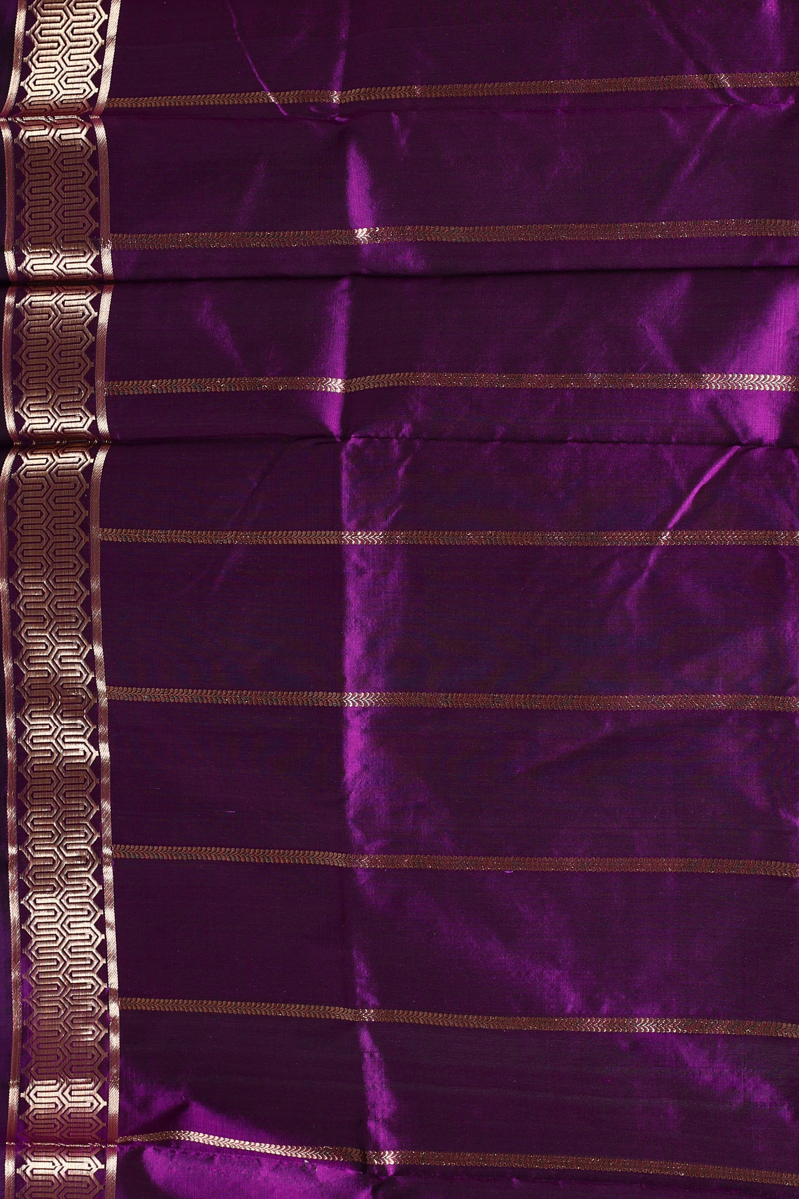 Deep Purple Pure Katan Silk Saree