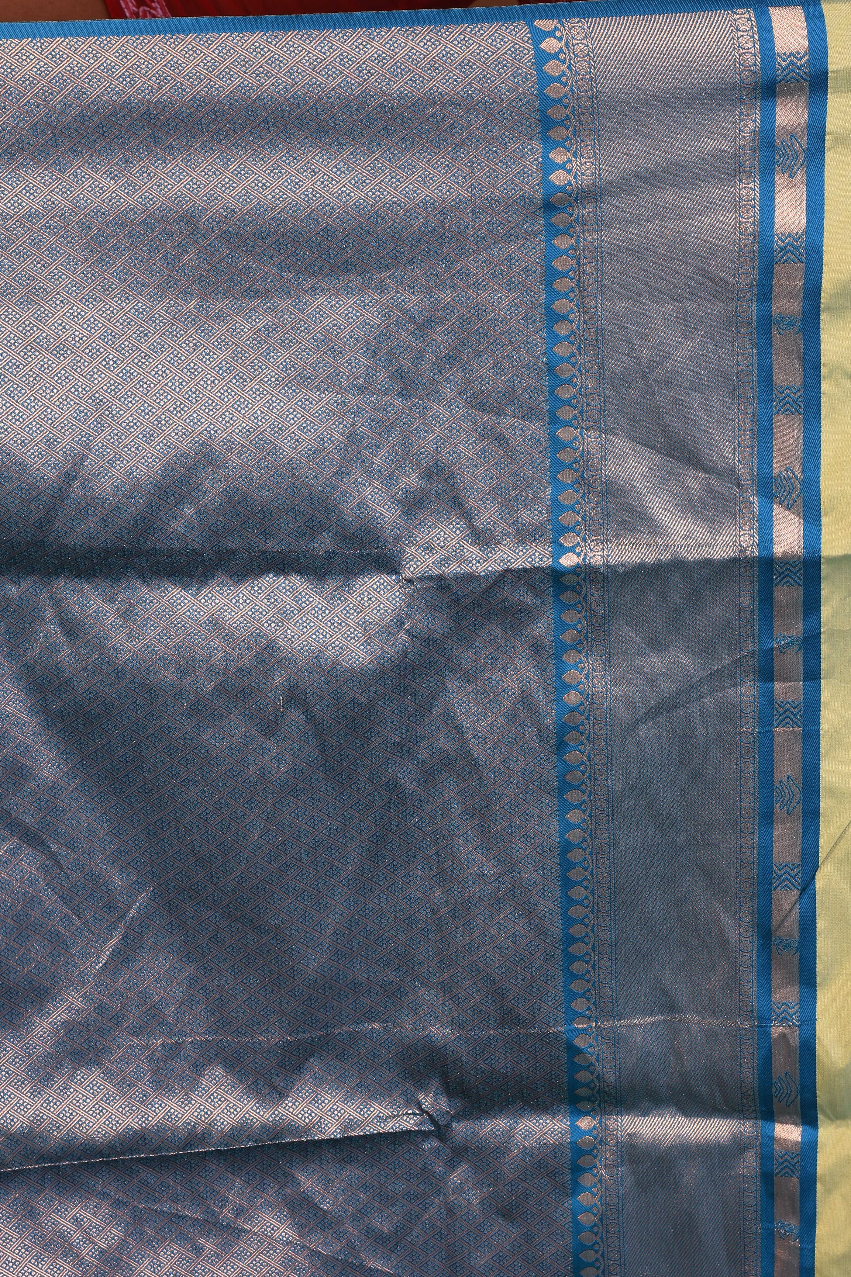 Green Blended Tissue Saree - Keya Seth Exclusive