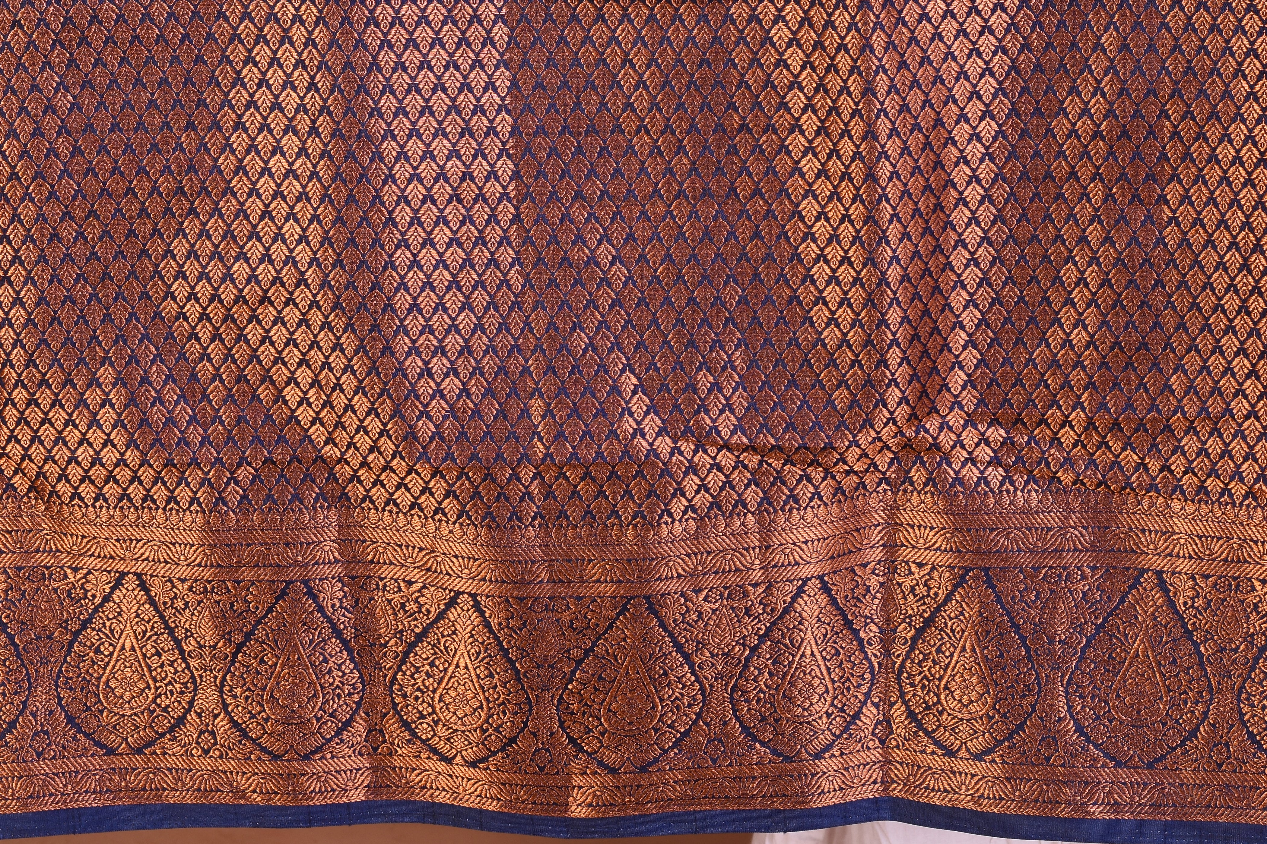 Navy Blue Art Silk Saree - Keya Seth Exclusive