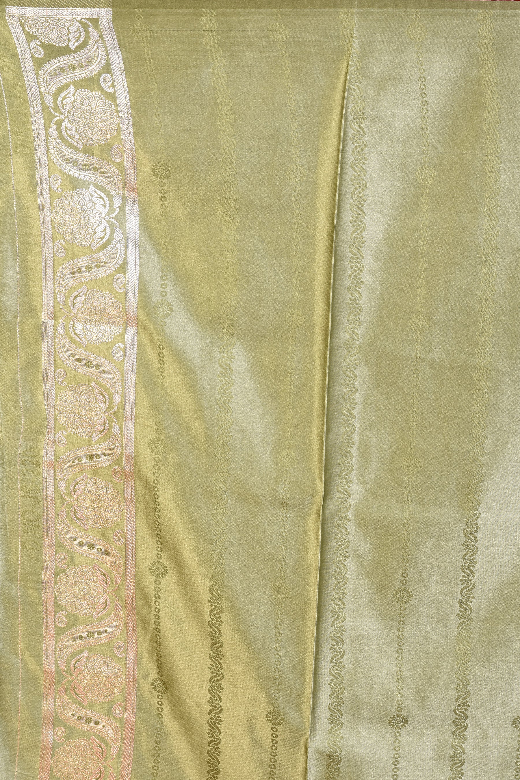 Green Blended Satin Silk Saree - Keya Seth Exclusive