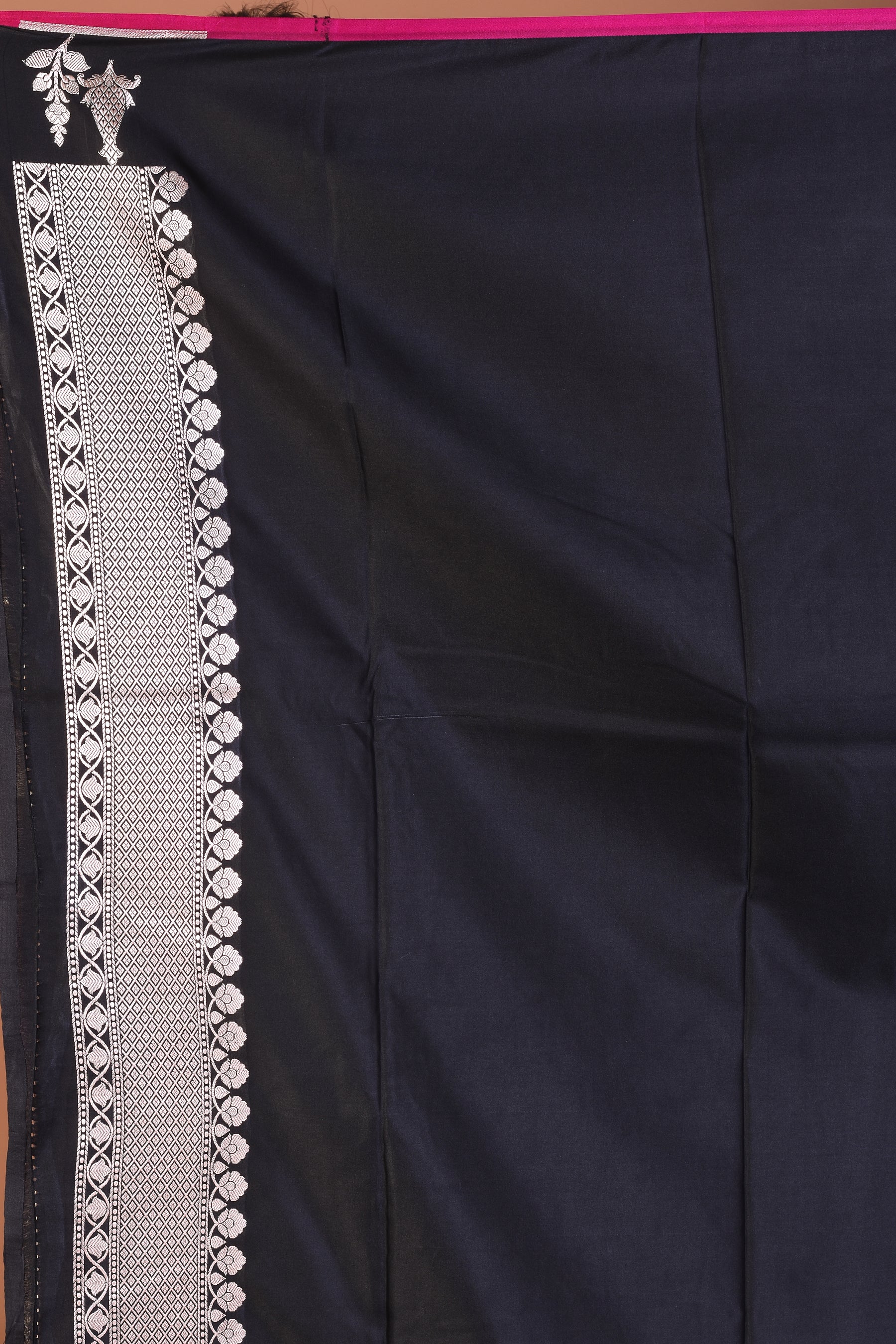 Black Blended Mashru Silk Saree - Keya Seth Exclusive