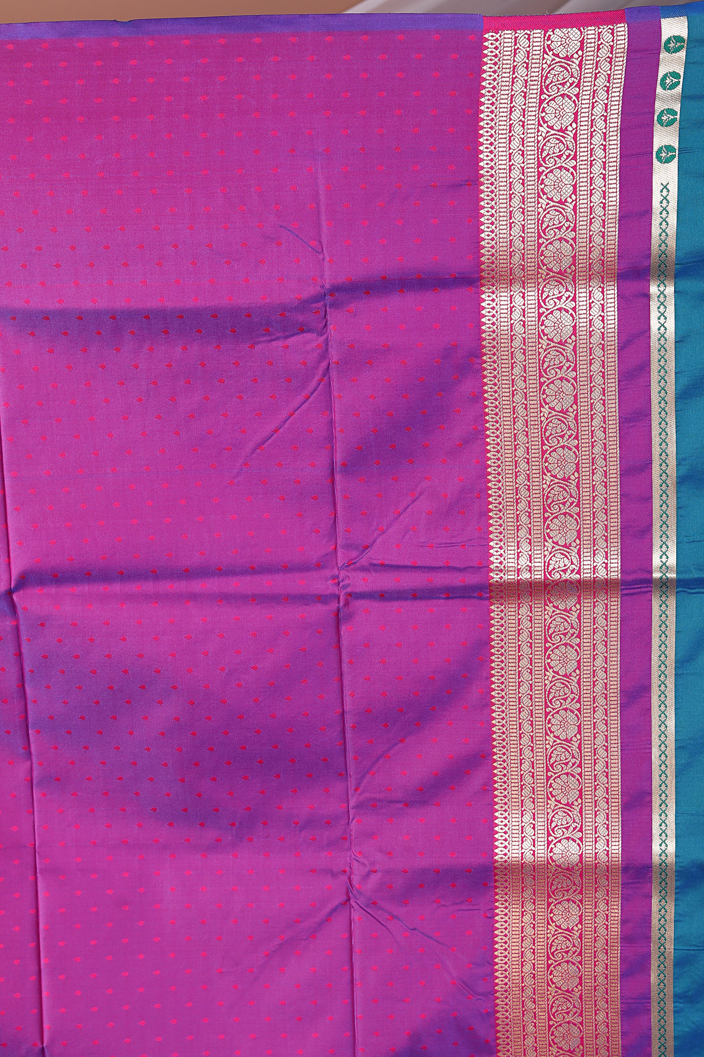 Blue Blended Mashru Silk Saree - Keya Seth Exclusive