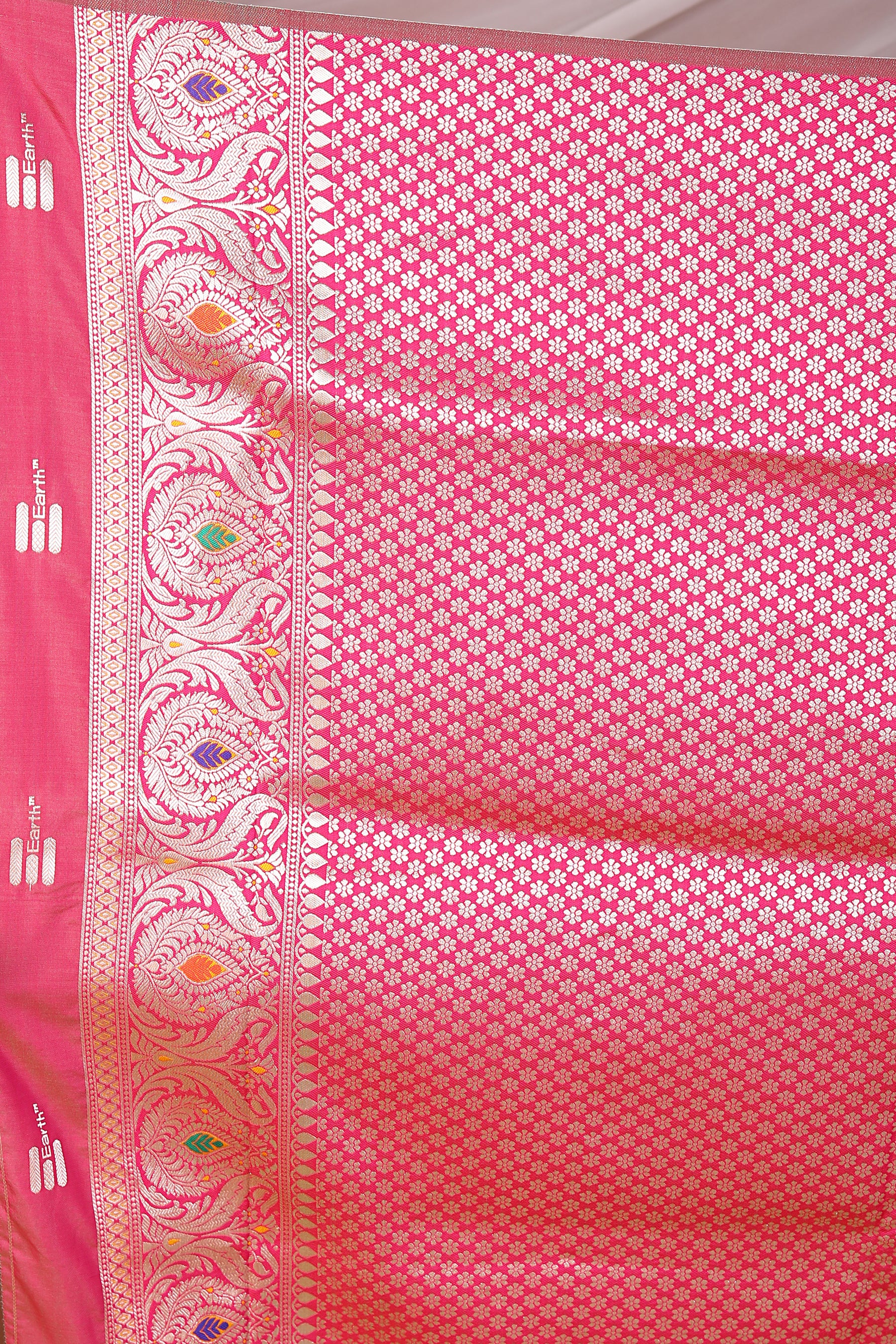Olive Blended Mashru Silk Saree - Keya Seth Exclusive