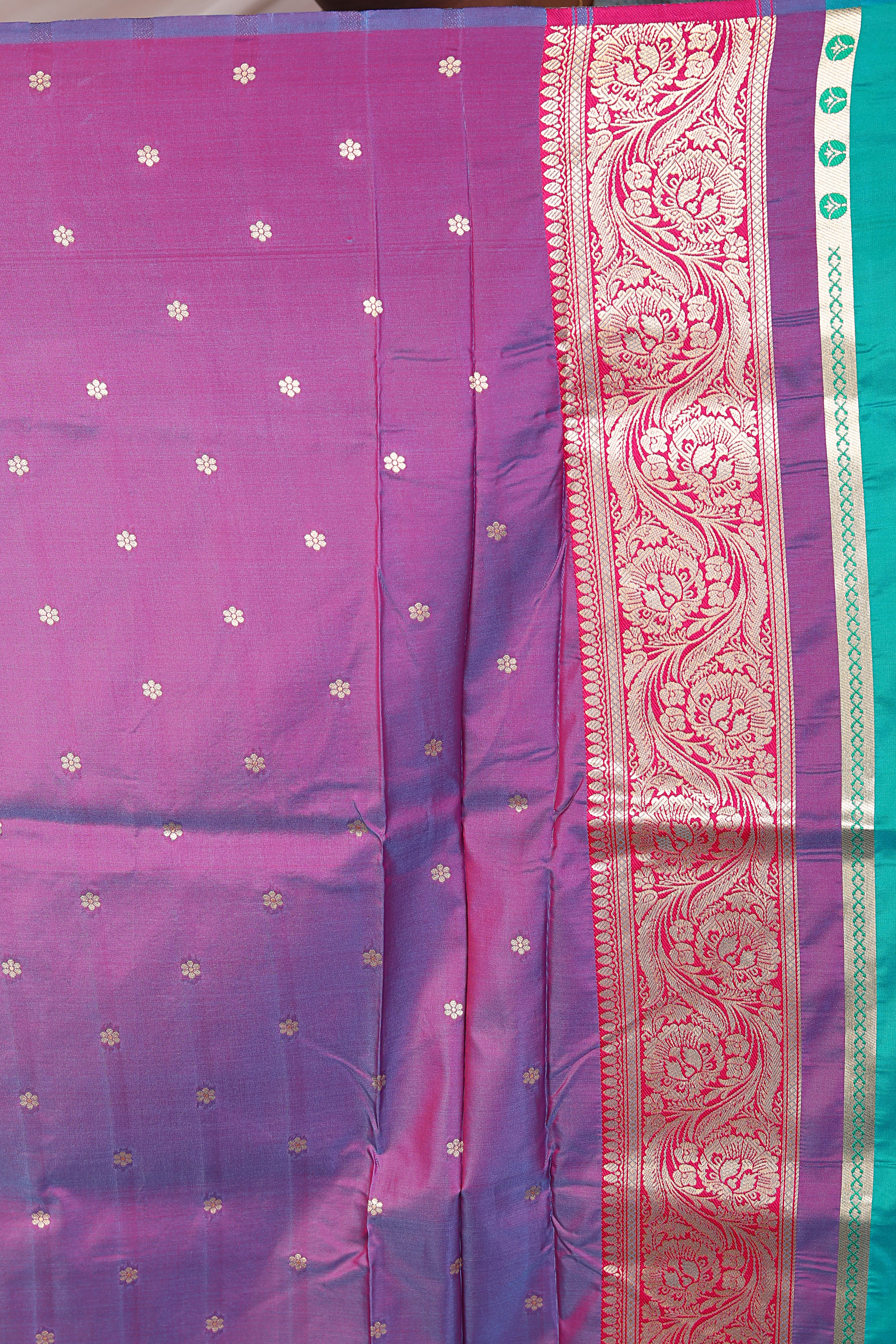 Rama Green Blended Mashru Silk - Keya Seth Exclusive
