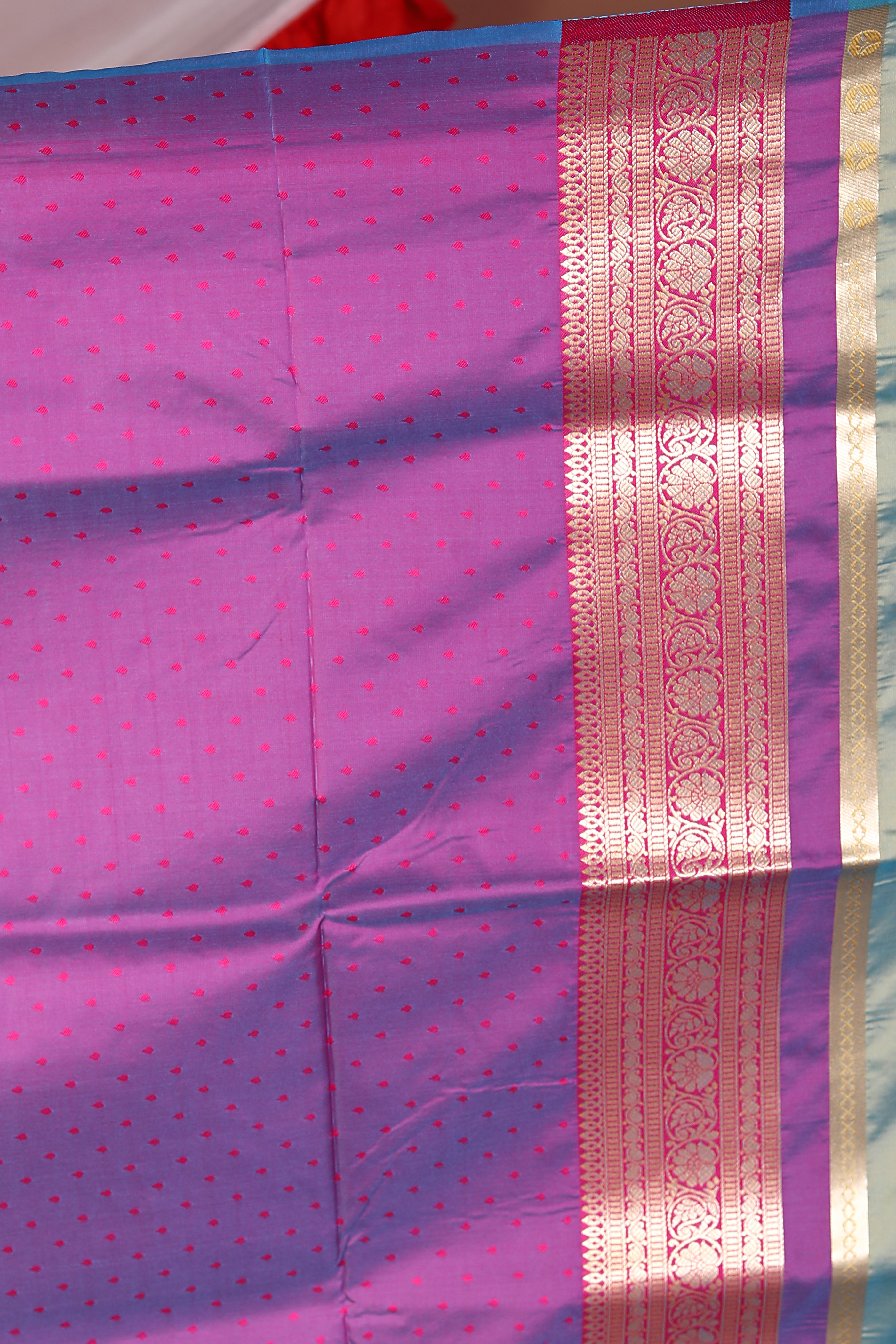 Dual Tone Green Blended Mashru Silk Saree - Keya Seth Exclusive