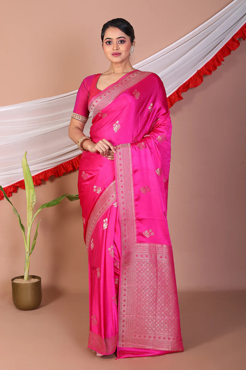 Rani Blended Mushro Silk Saree - Keya Seth Exclusive
