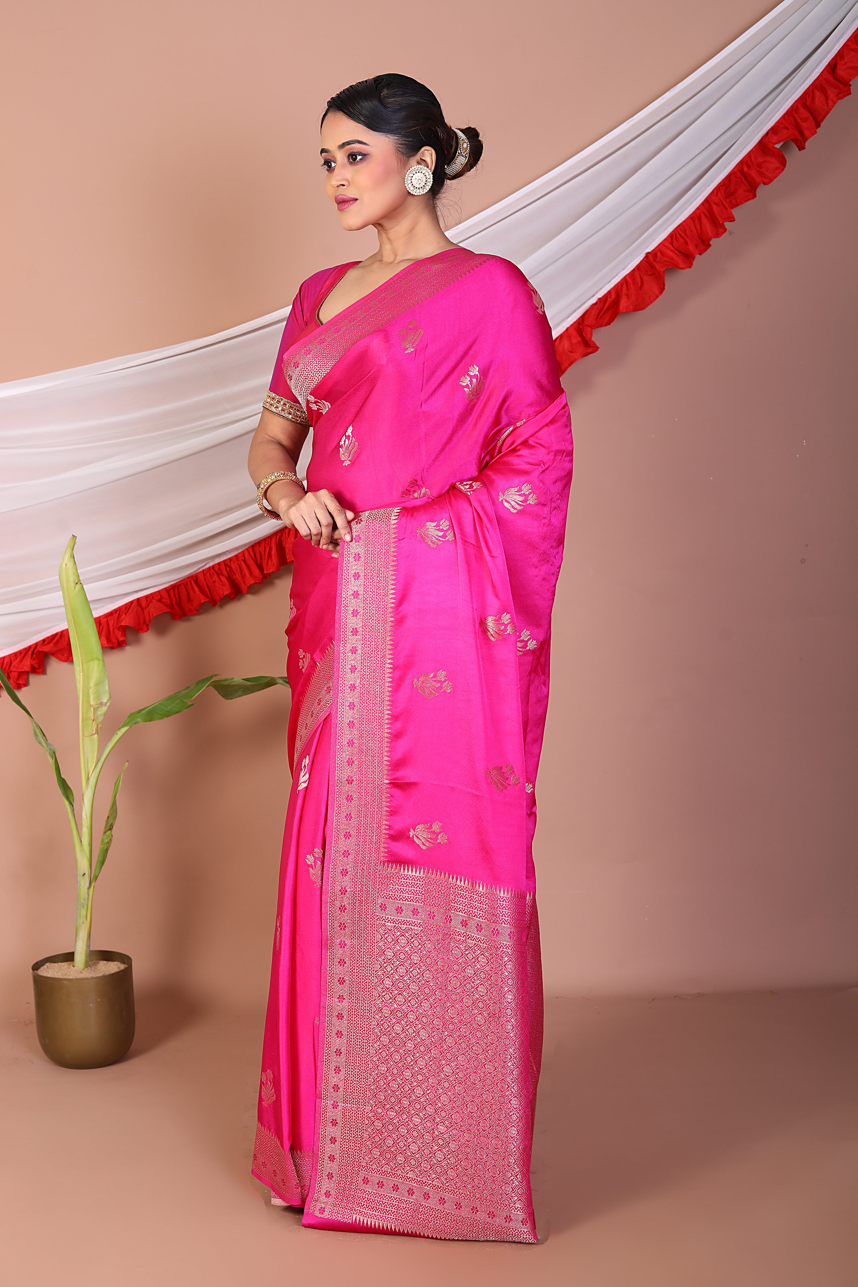 Rani Blended Mushro Silk Saree - Keya Seth Exclusive