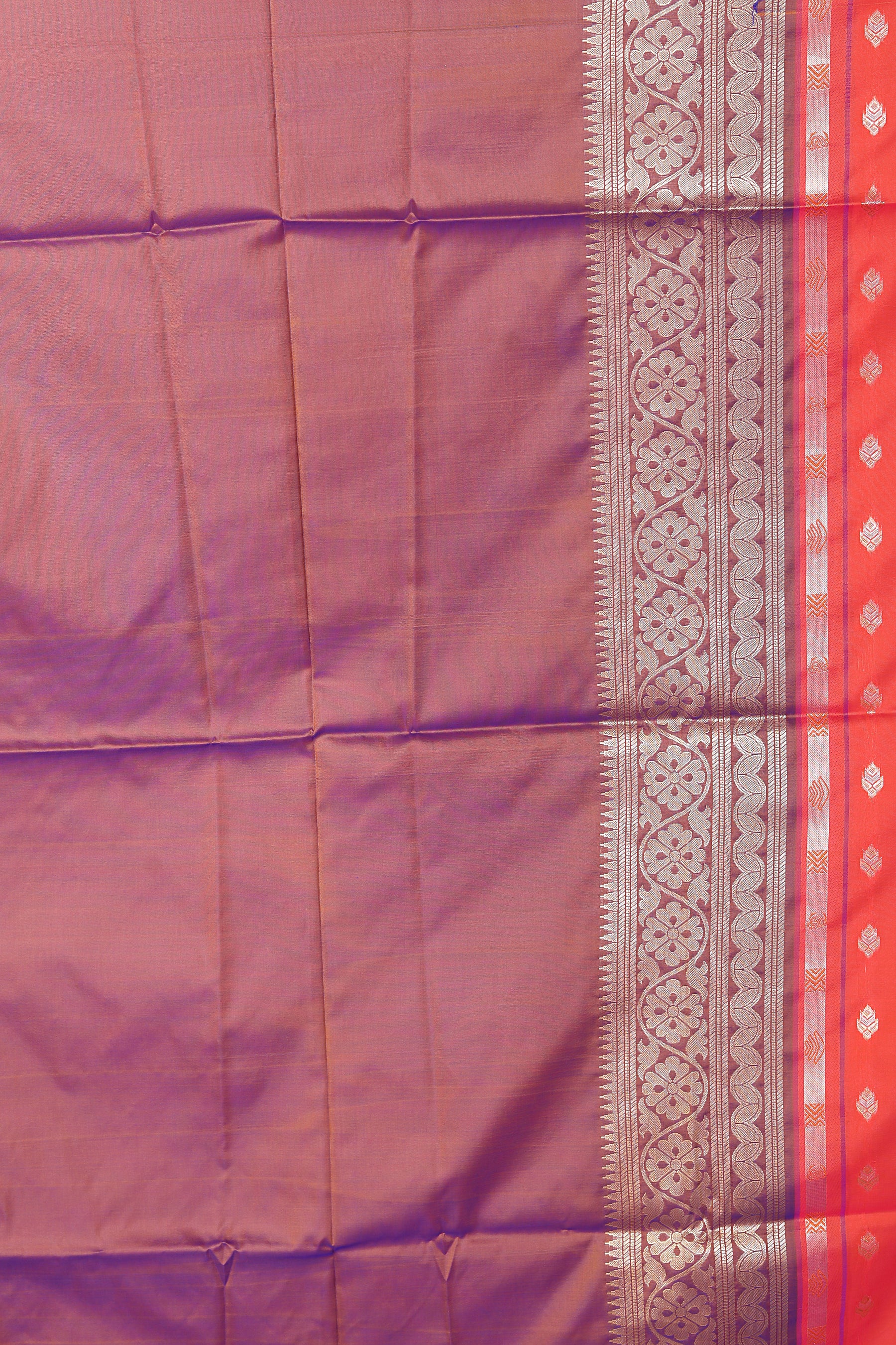 Orange Blended Bangalore Silk Saree - Keya Seth Exclusive