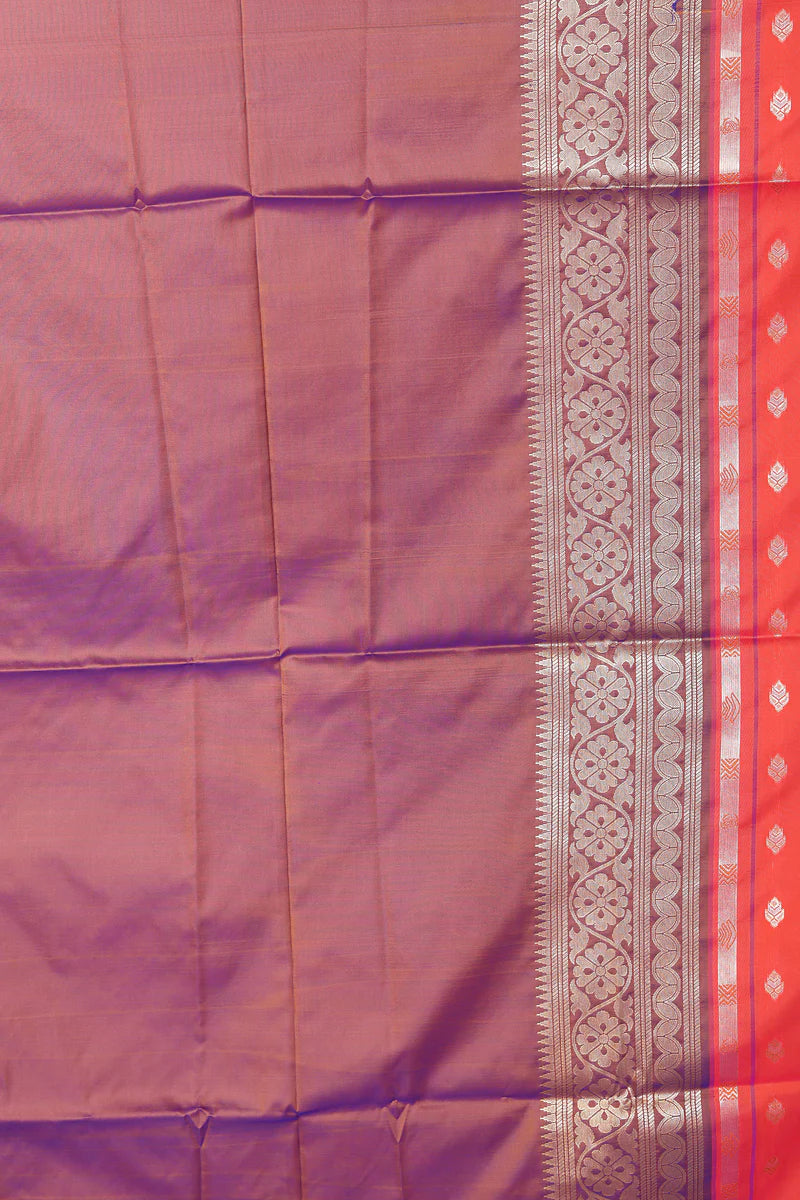 Orange Blended Bangalore Silk Saree - Keya Seth Exclusive