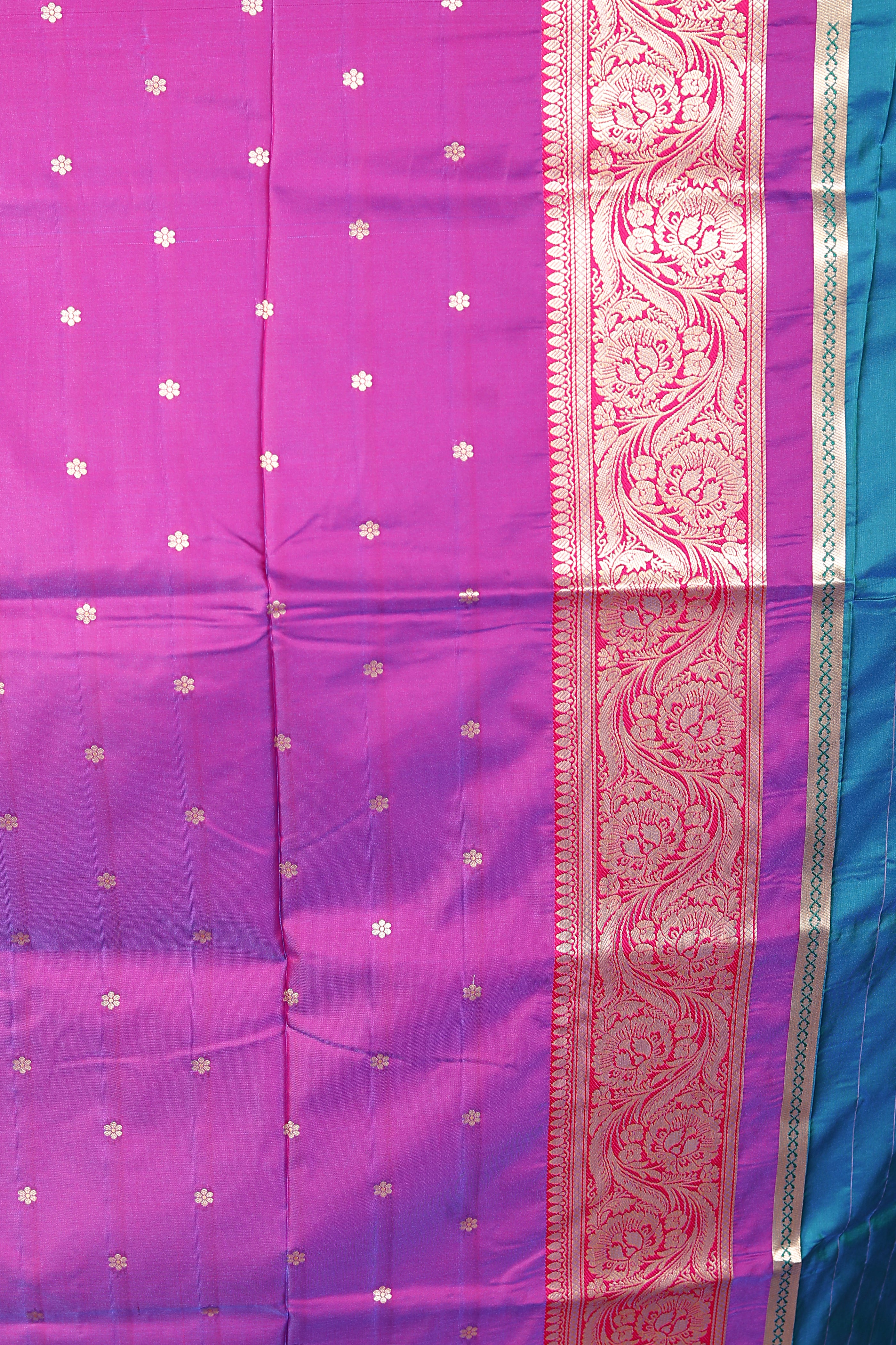 Blue Blended Mashru Silk Saree - Keya Seth Exclusive