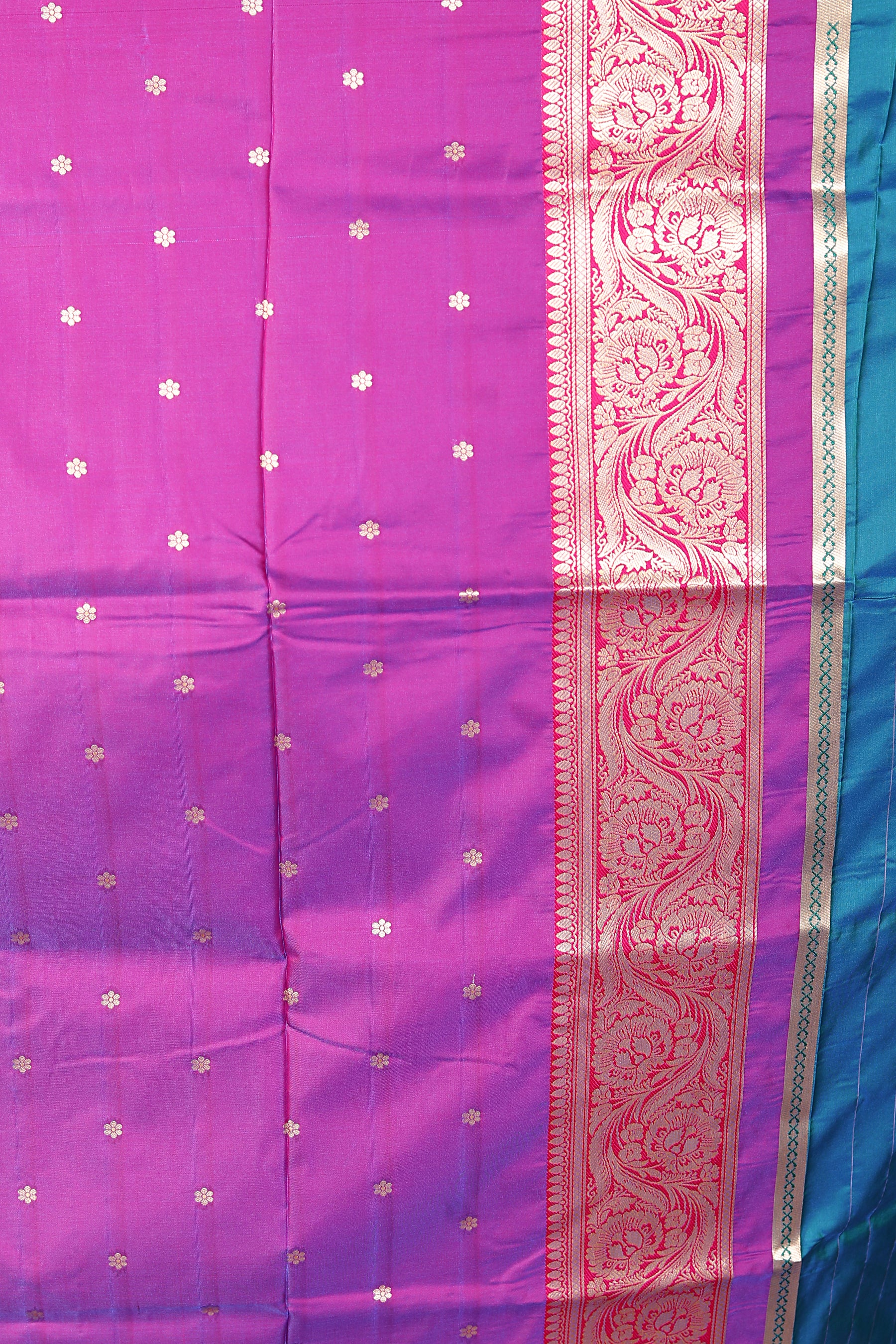 Blue Blended Mashru Silk Saree - Keya Seth Exclusive