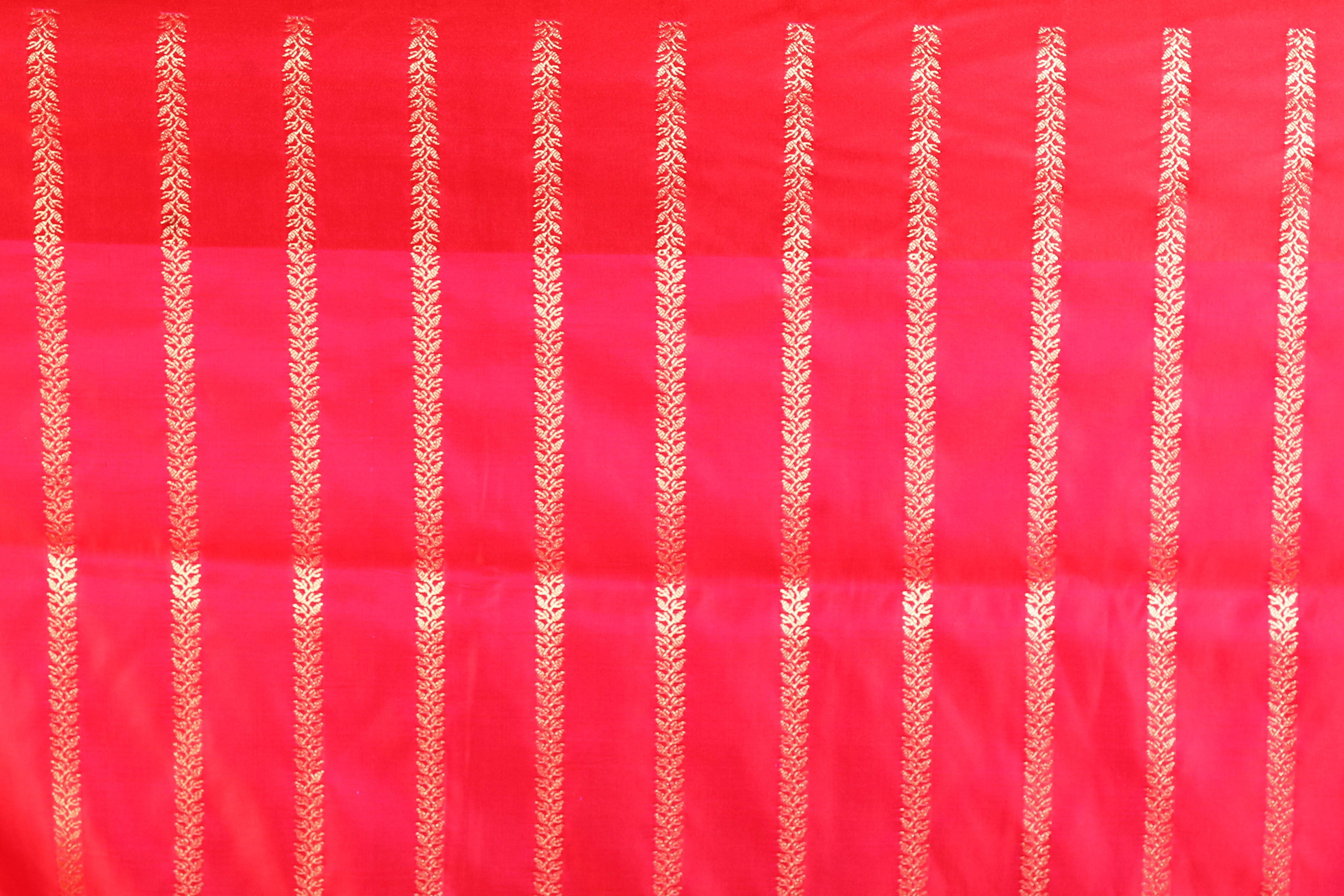 Red Blended Mashru Silk Saree - Keya Seth Exclusive