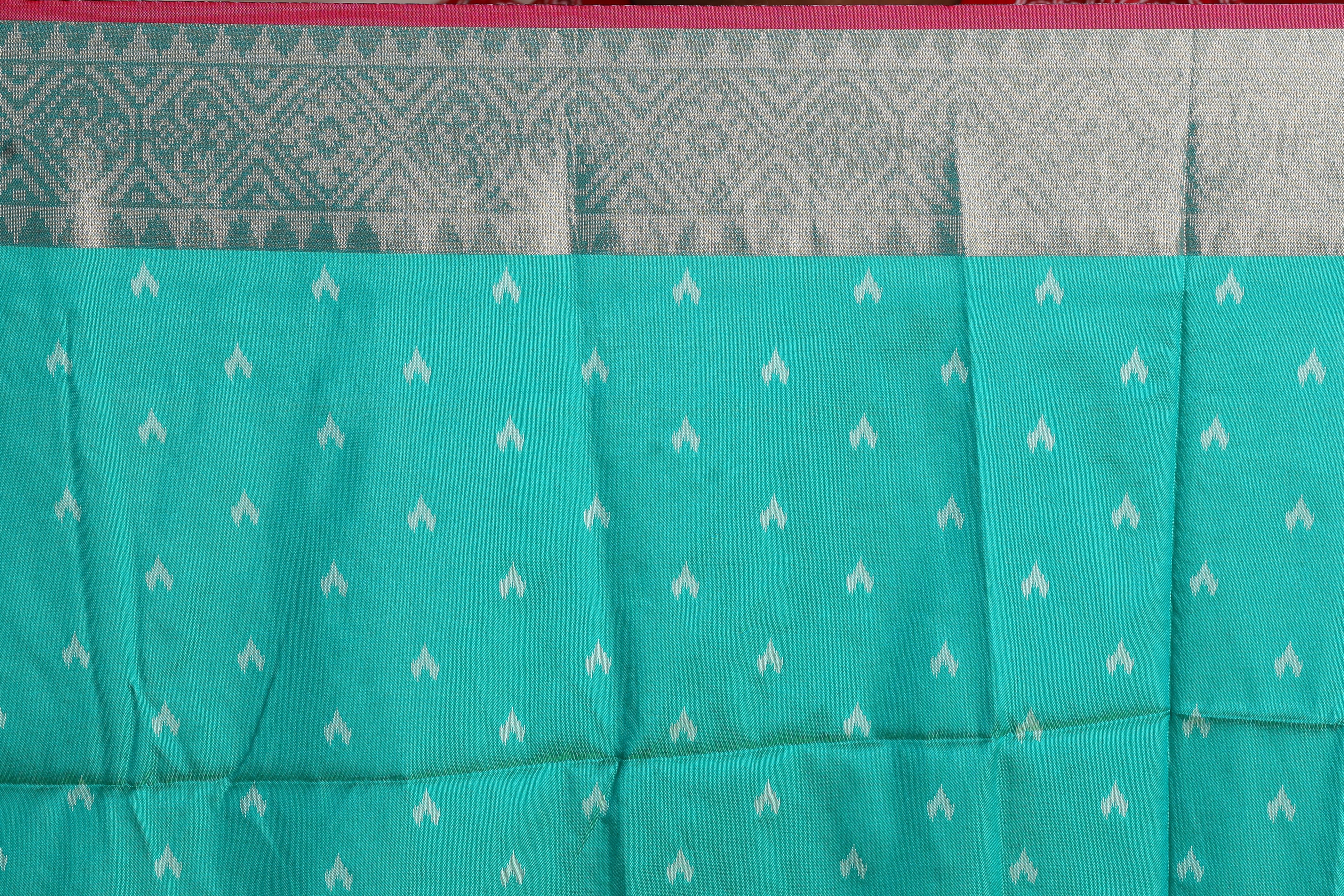 Green Blended Handloom Saree - Keya Seth Exclusive
