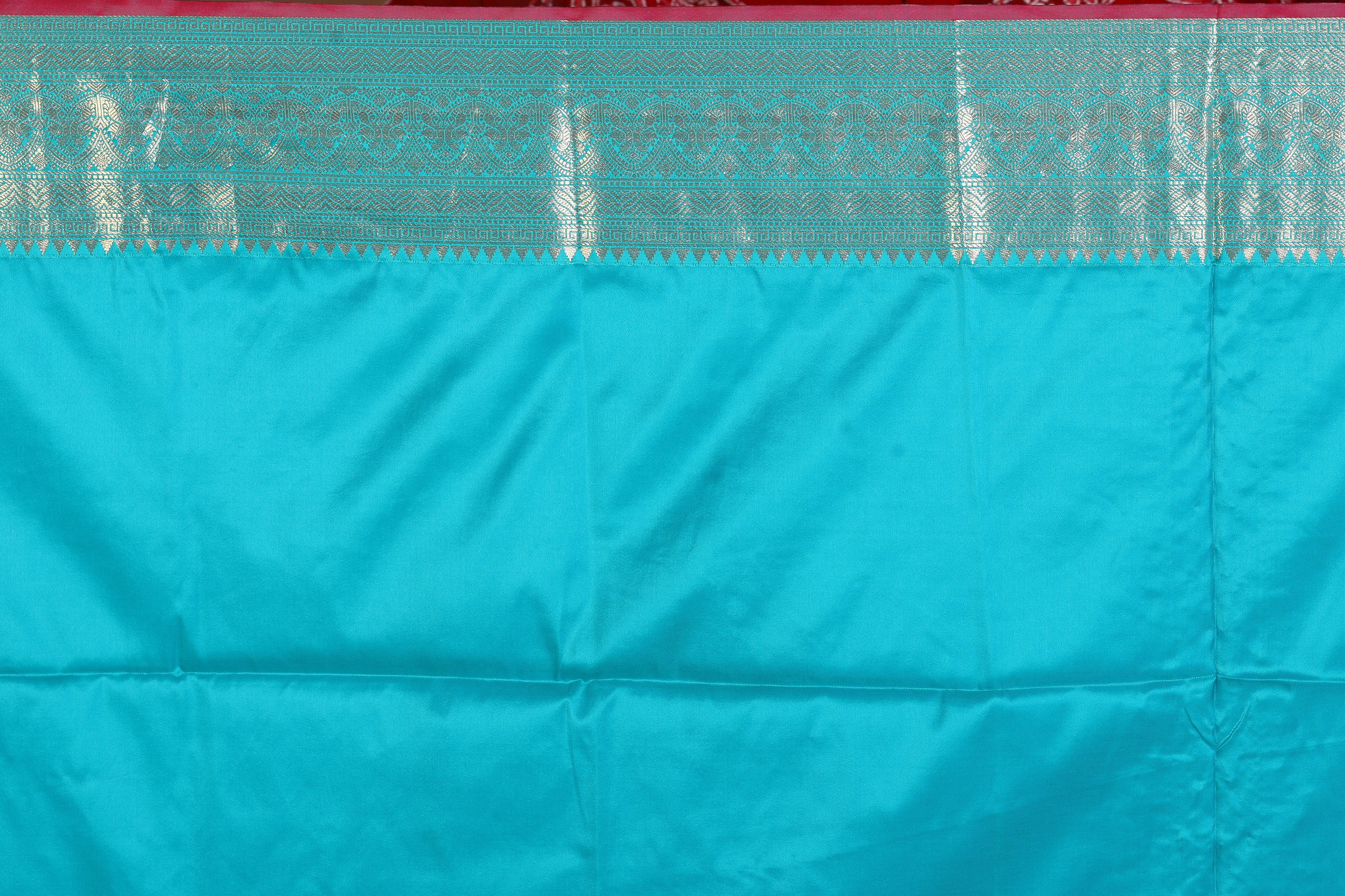 Blue Blended Handloom Saree - Keya Seth Exclusive