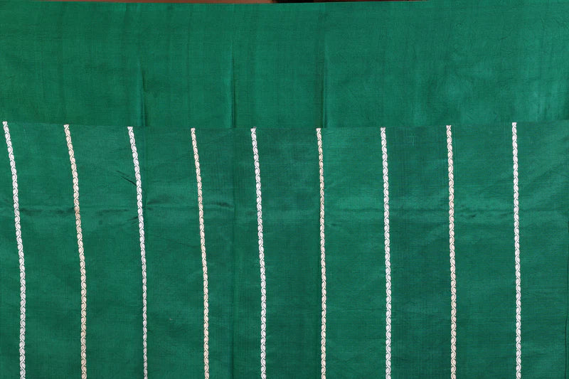 Green Pure Katan Saree - Keya Seth Exclusive