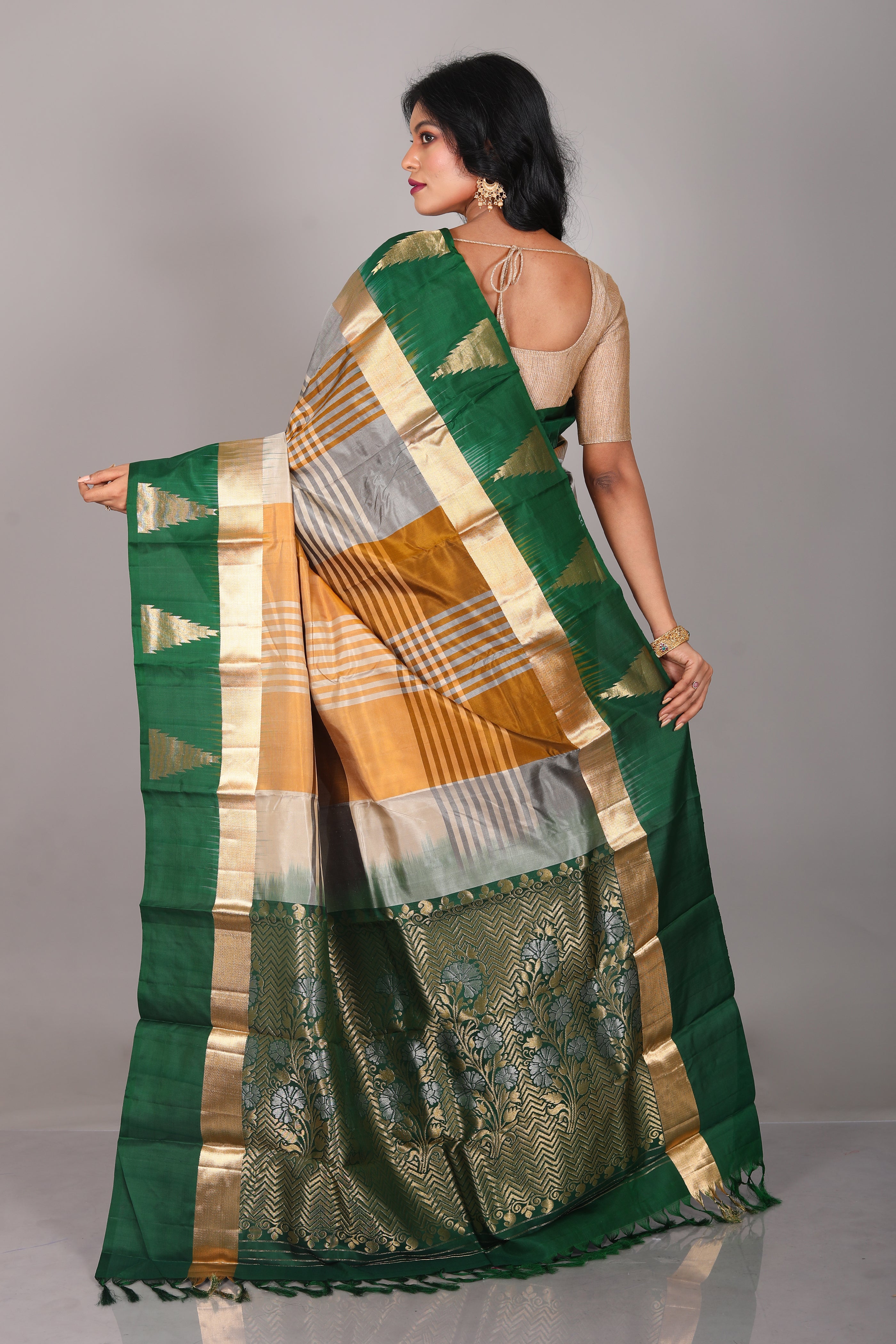 Multicolored Pure Kanjivaram Saree - Keya Seth Exclusive