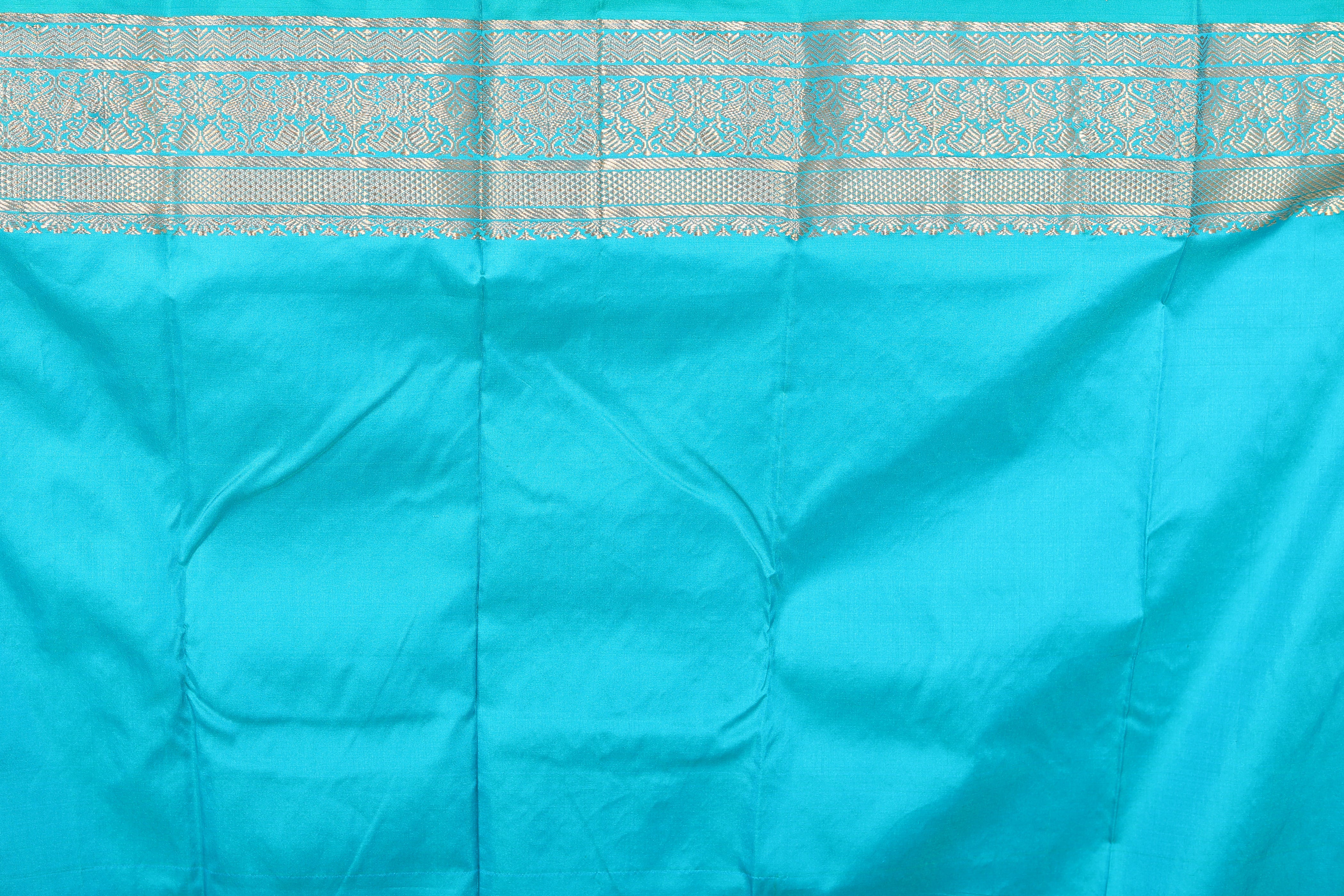 Sea Green Pure Kanjivaram Saree - Keya Seth Exclusive