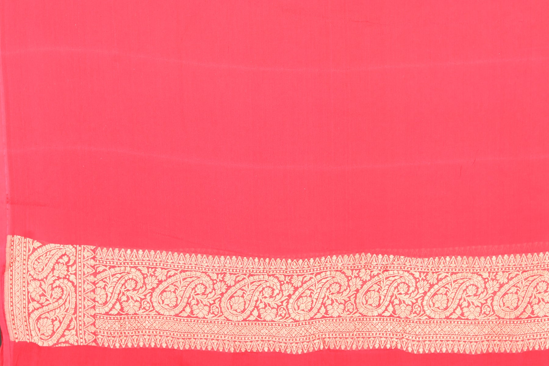 Red Pure Khaddi Saree - Keya Seth Exclusive