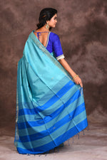 Load image into Gallery viewer, Sky Blue Pure Silk Handloom Saree - Keya Seth Exclusive
