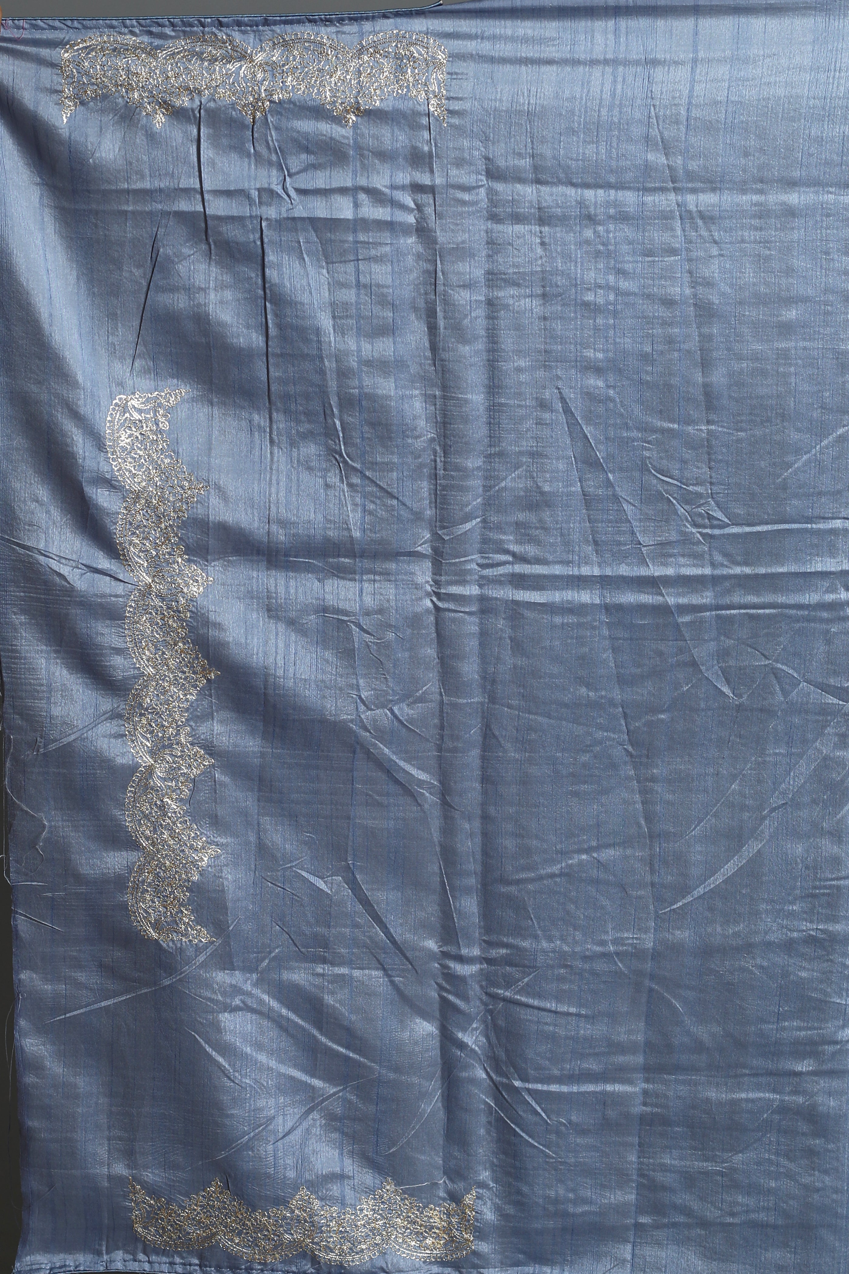 Blue Blended Organza Saree