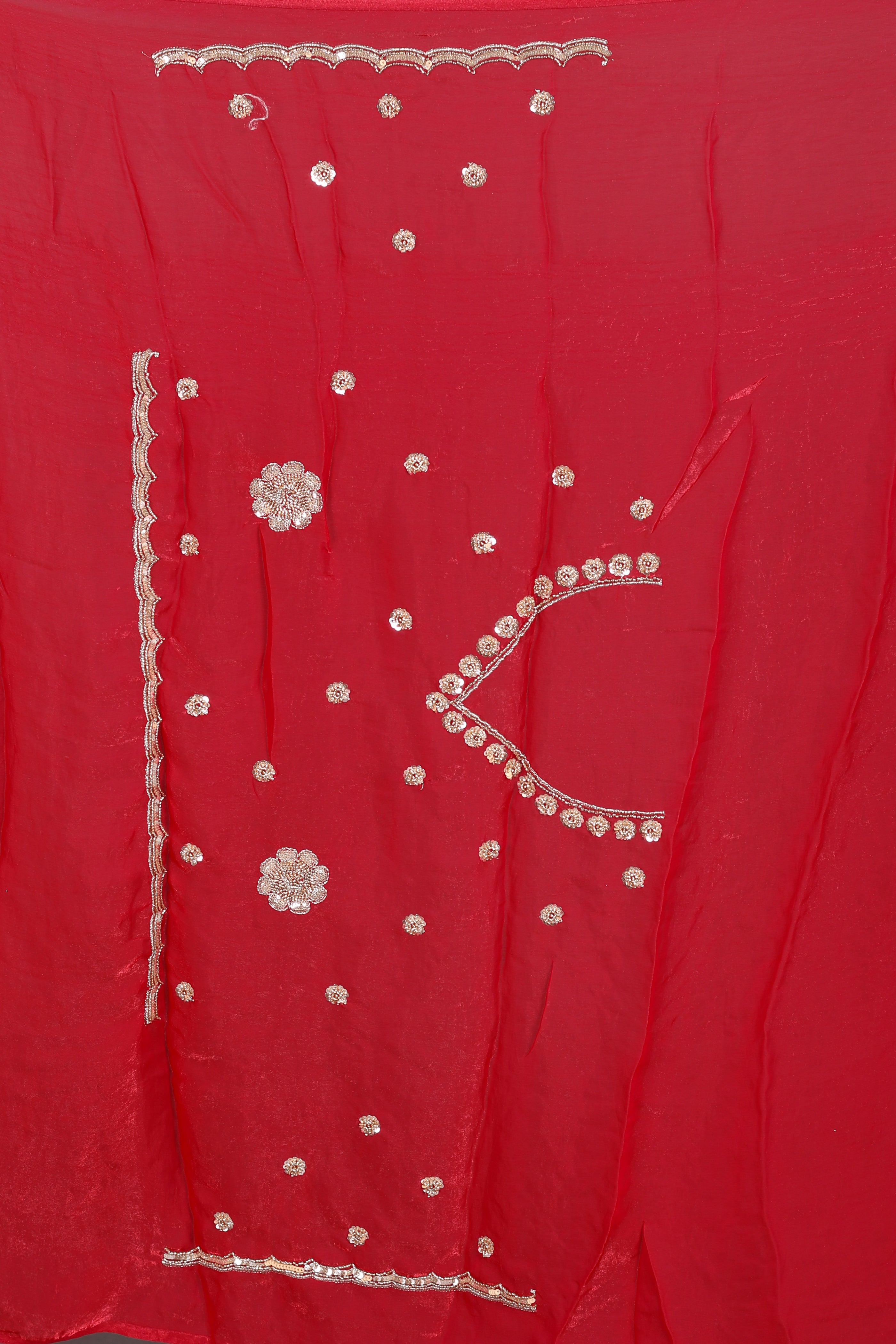 Pink Blended Georgette Saree