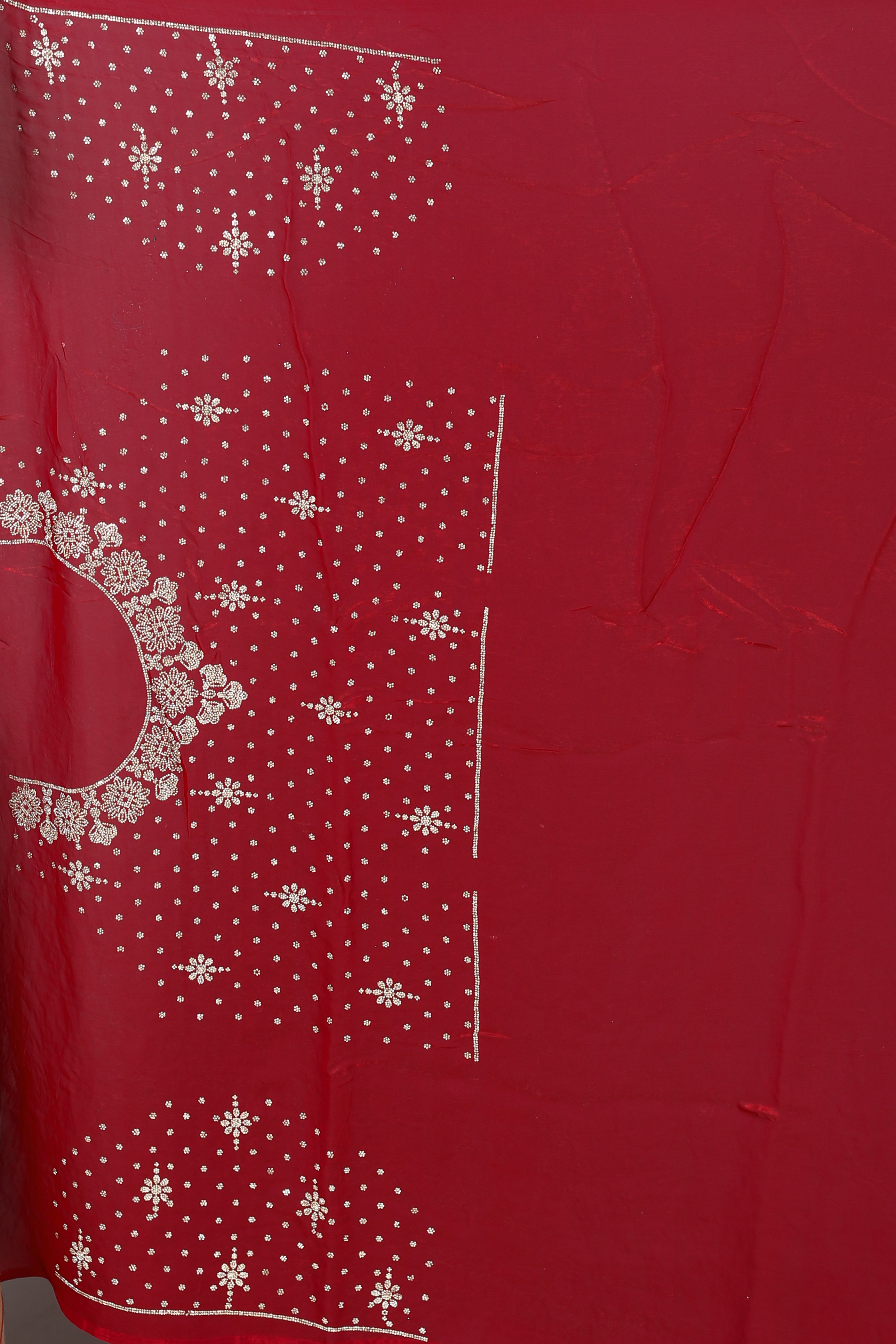 Pink Blended Georgette Saree