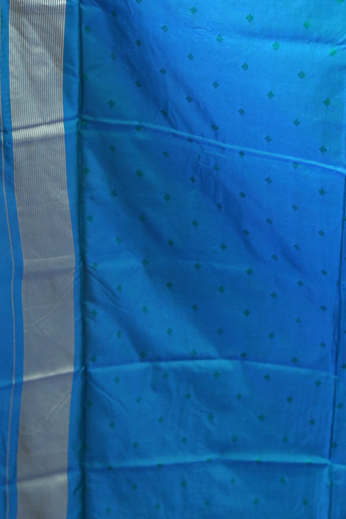Blue Blended Kantha Silk Saree