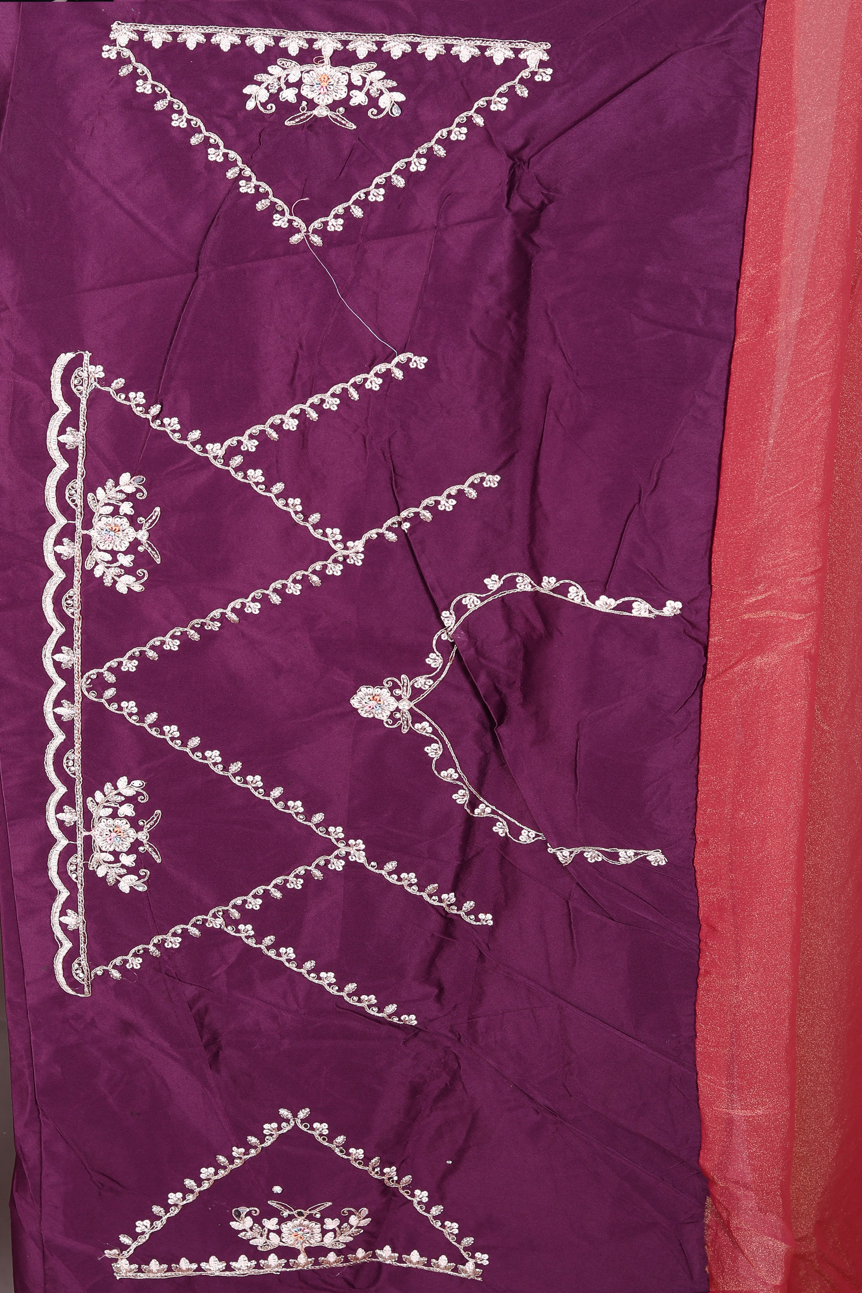 Pink Blended Organza Saree - Keya Seth Exclusive