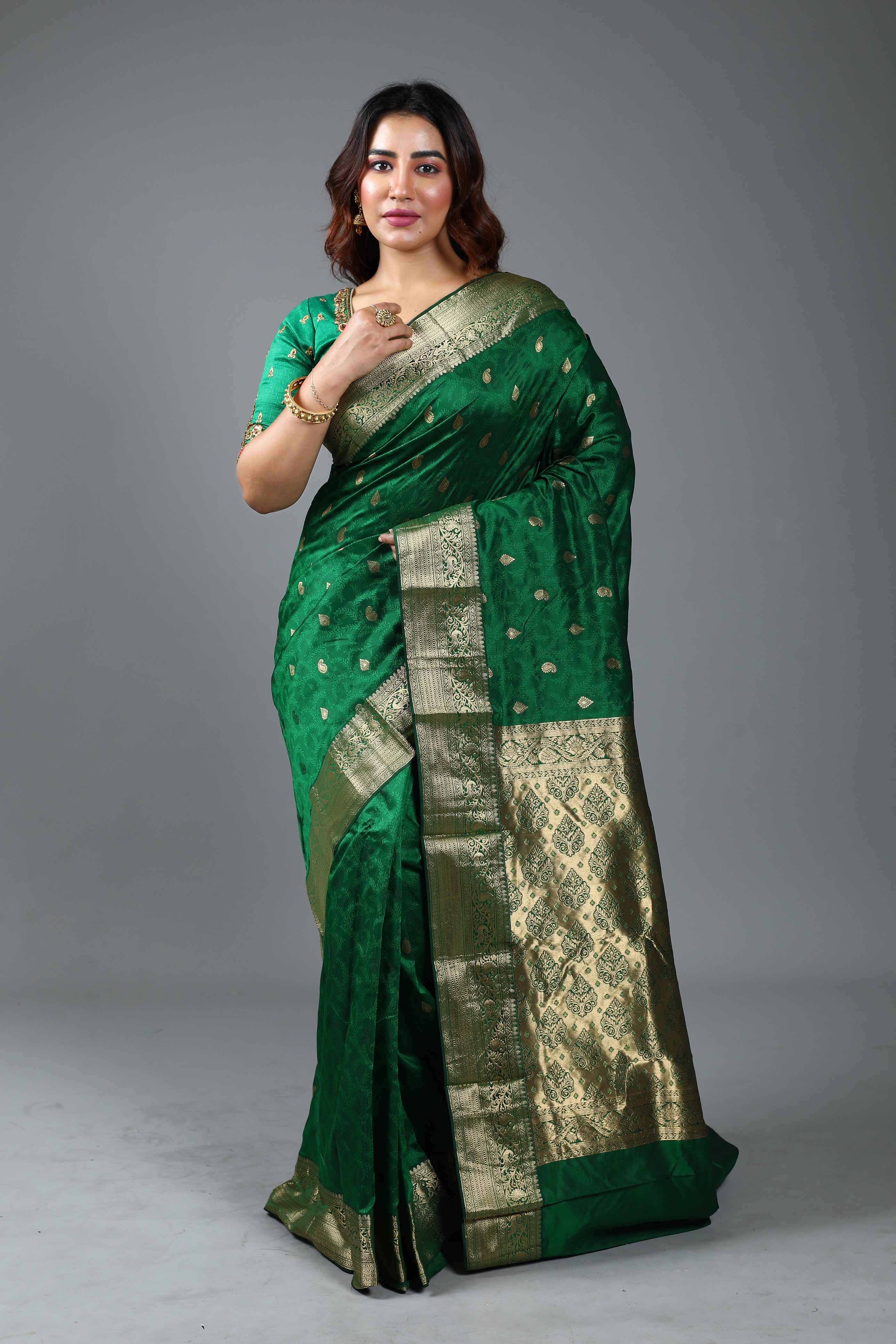 Green Pure Kanjivaram Silk Saree