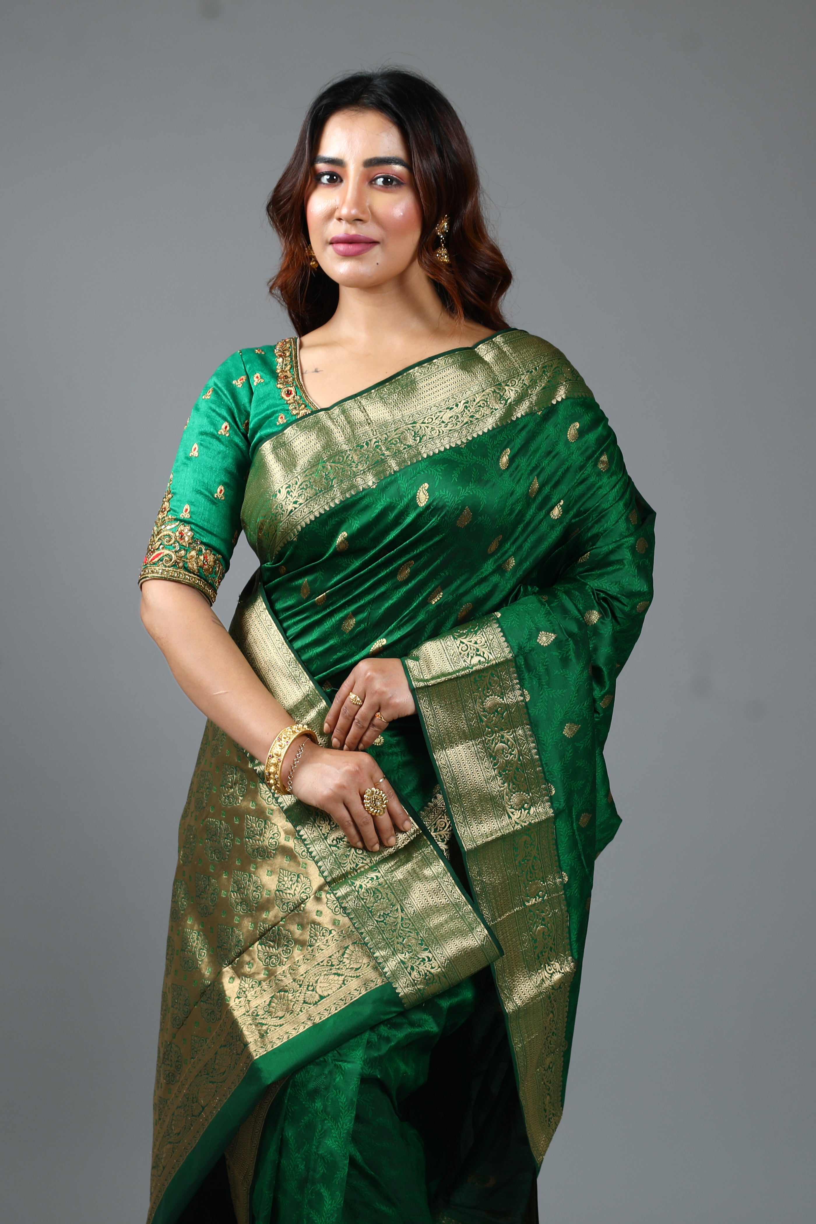 Green Pure Kanjivaram Silk Saree