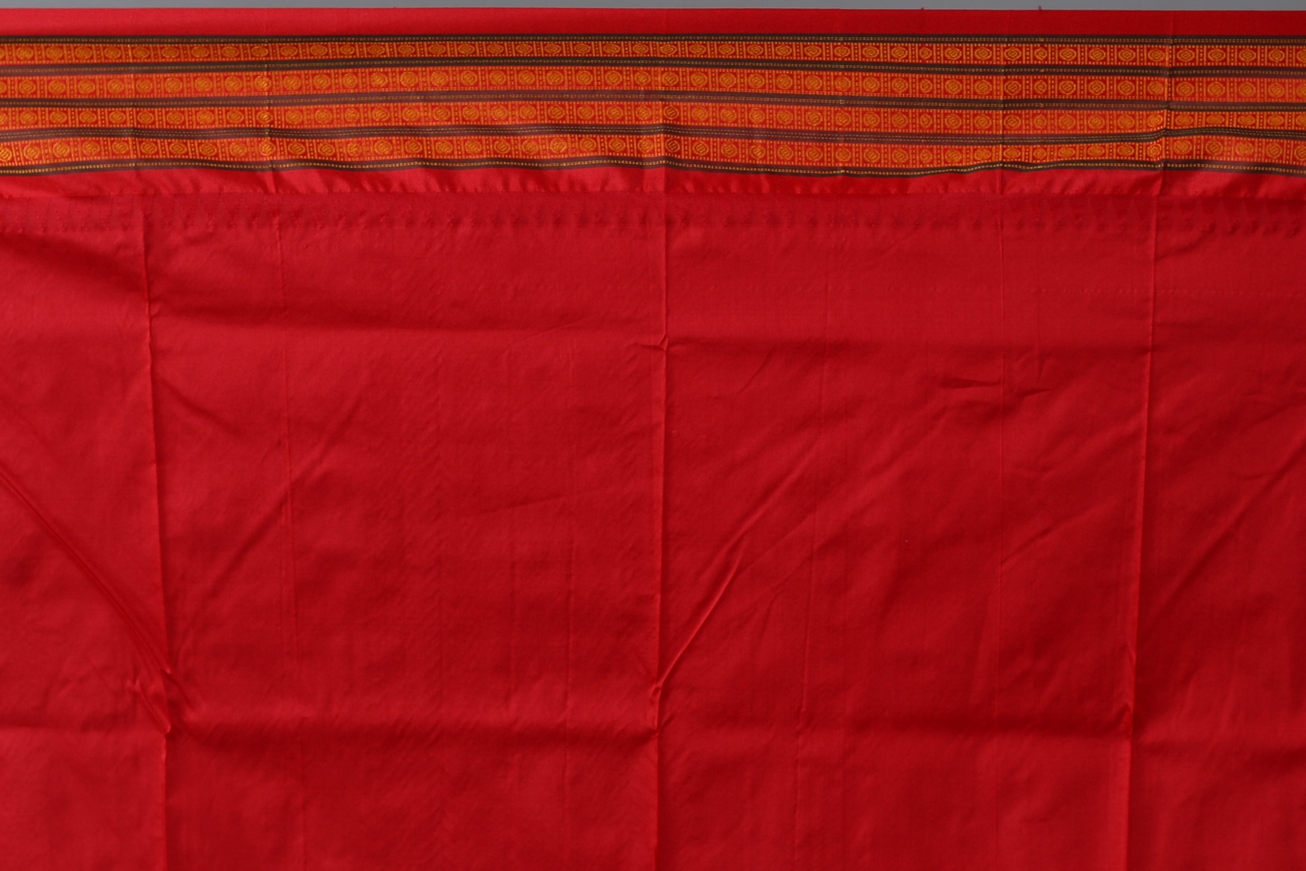 Olive Green Blended Bomkai Saree