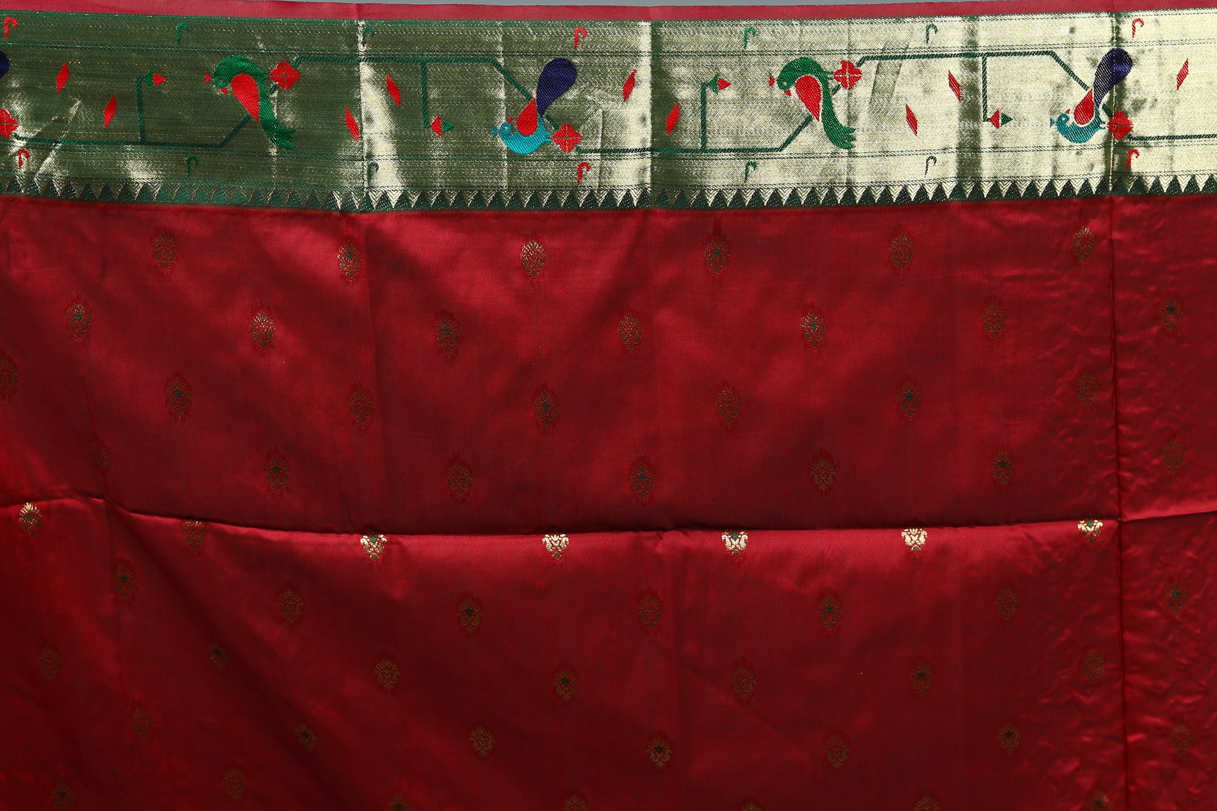Green Blended Paithani Silk Saree