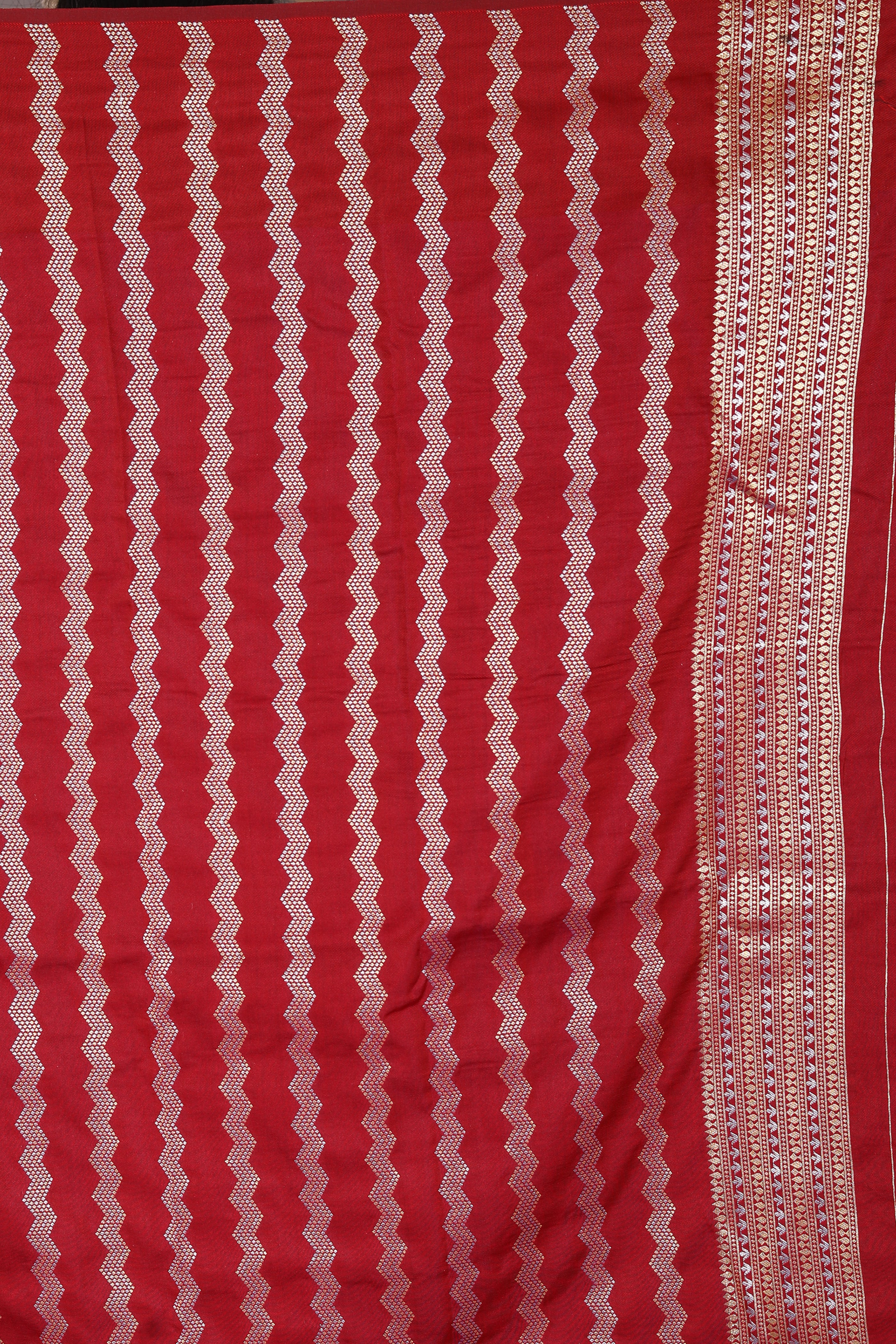 Blue Blended Katan Silk Saree - Keya Seth Exclusive