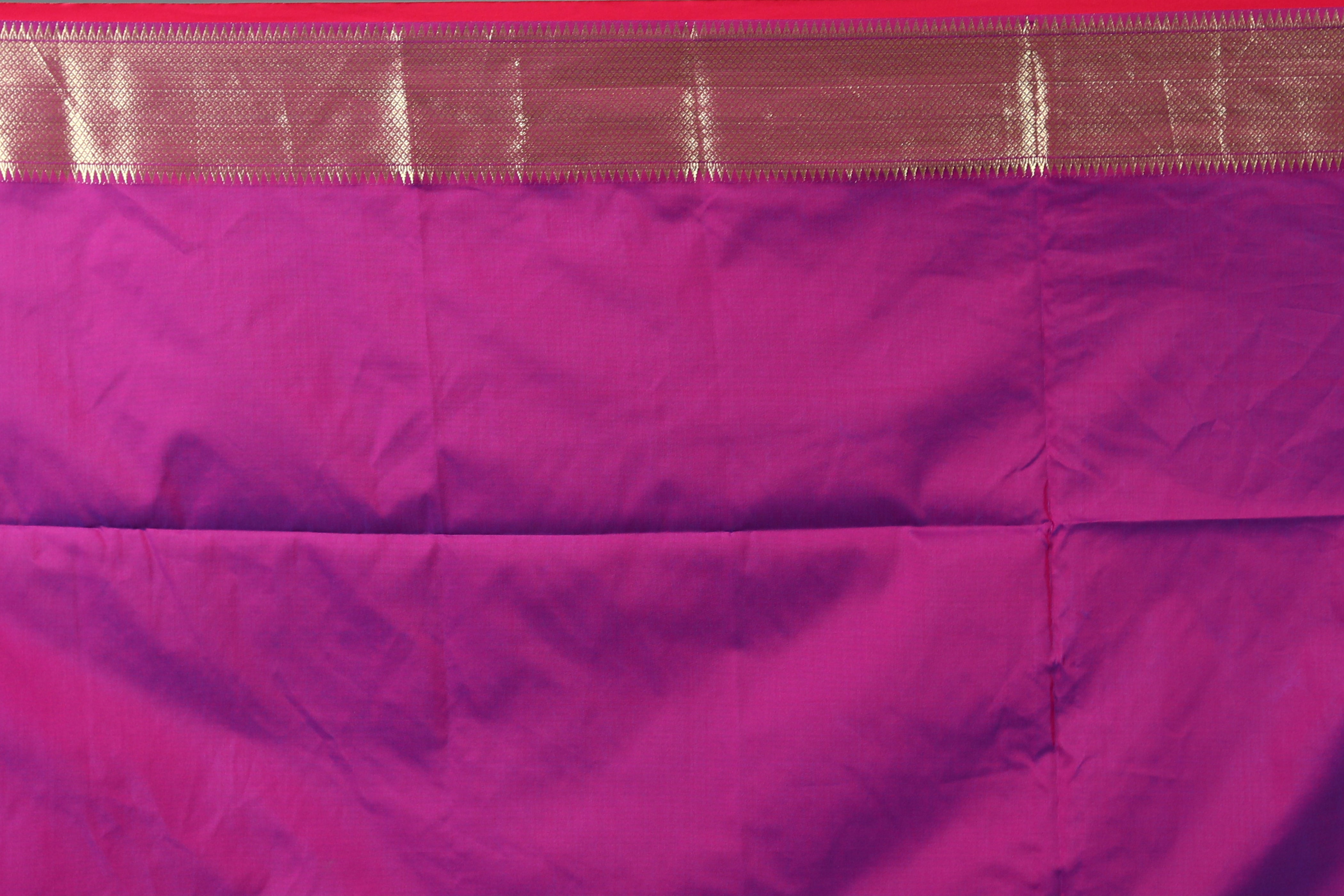 Blue Blended Silk Saree