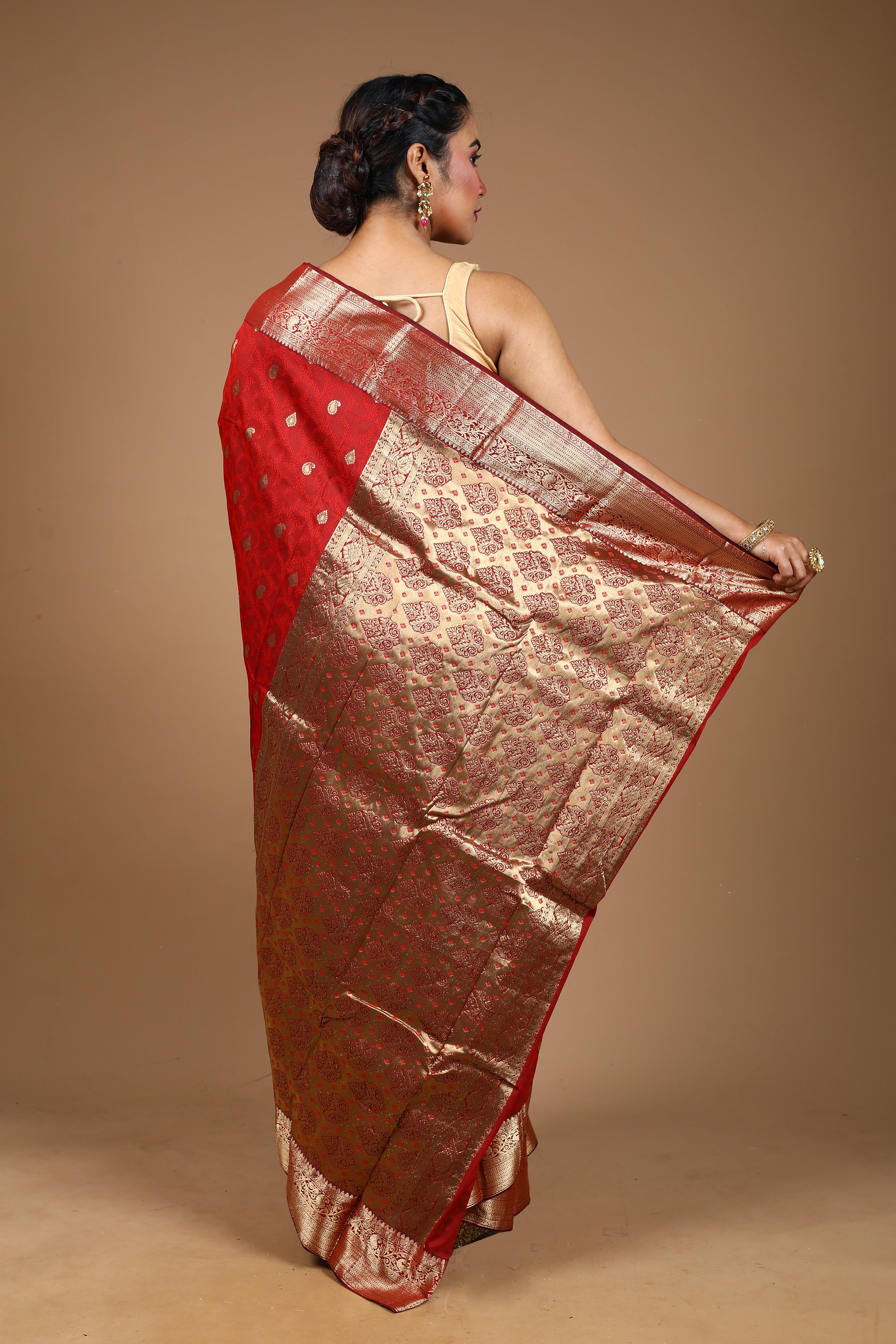 Maroon Pure Kanjivaram Silk Saree