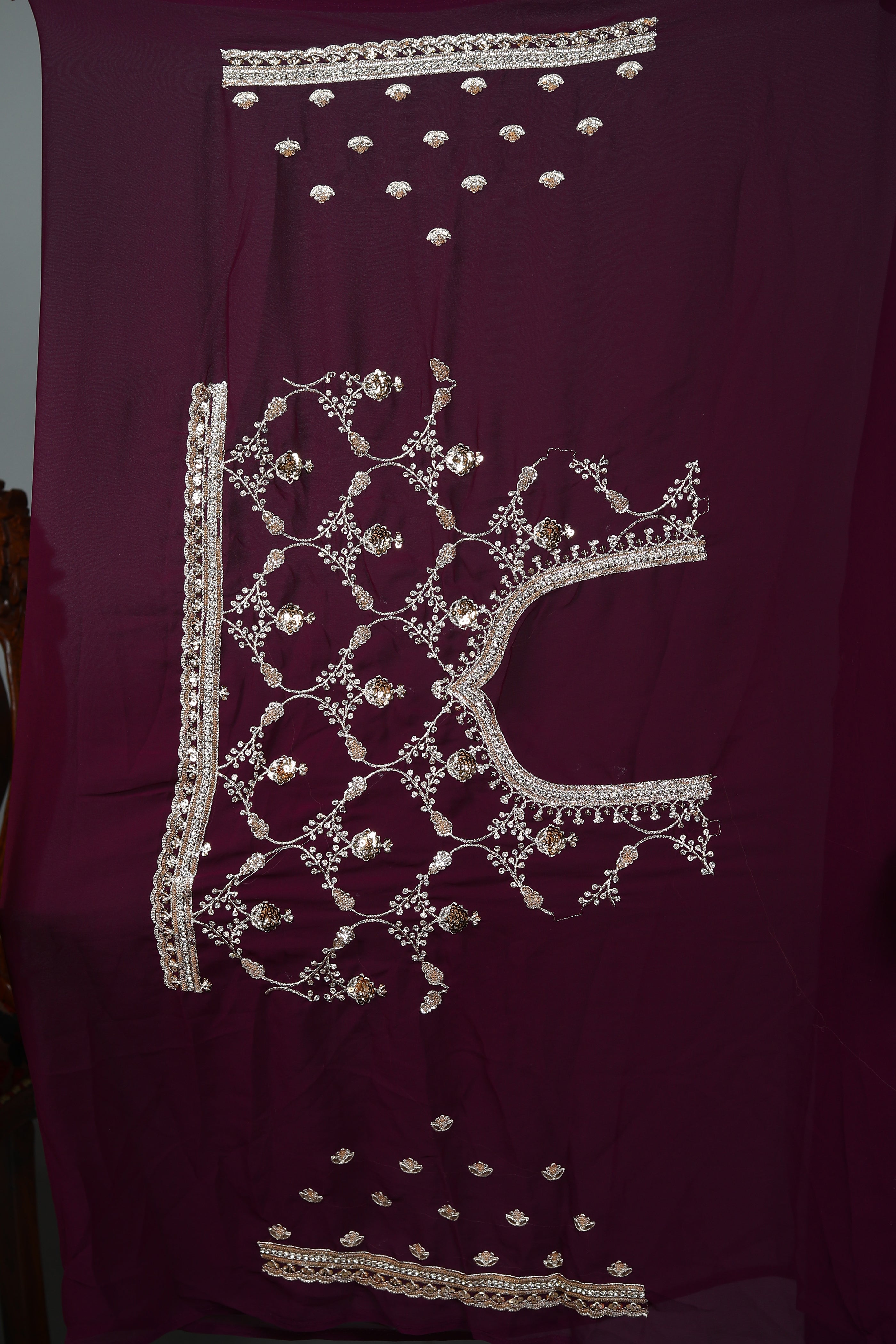 Wine Jimmy Choo Saree