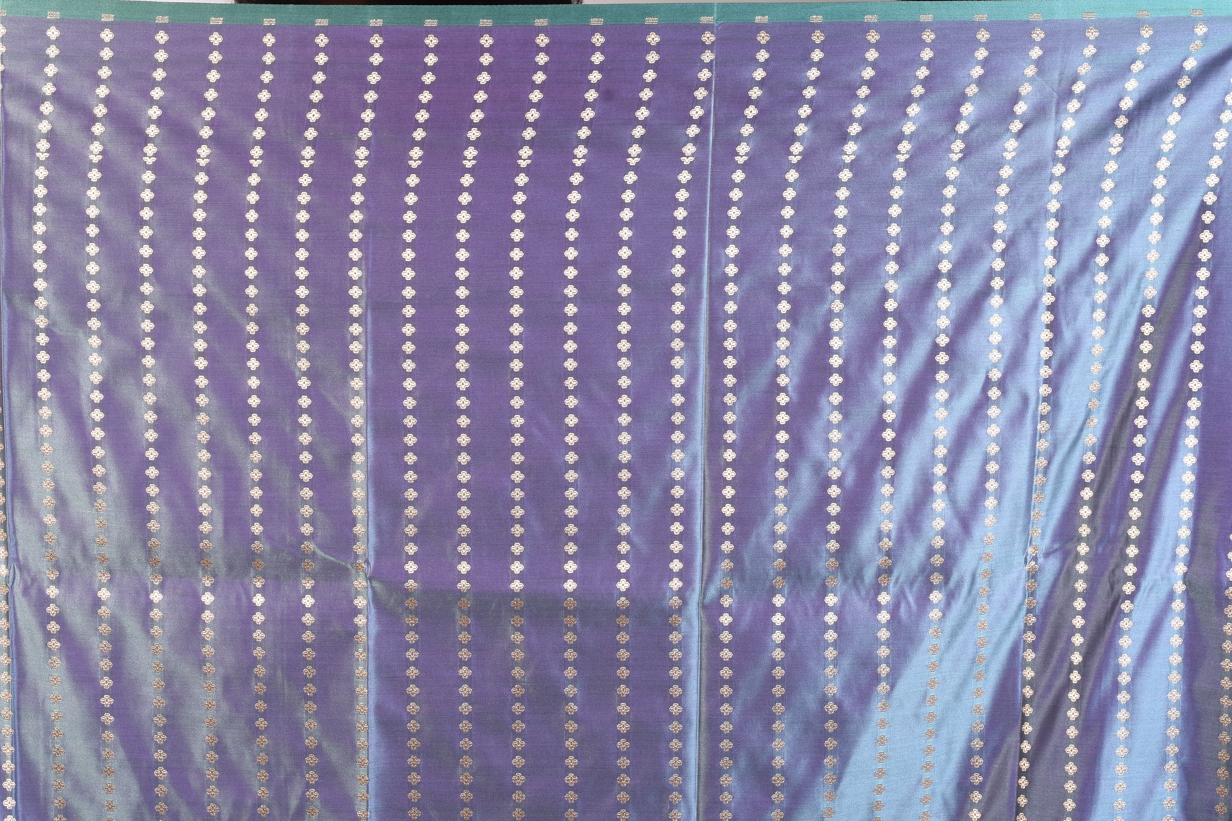 Soft Purple Grey Mushroo Silk Saree - Keya Seth Exclusive